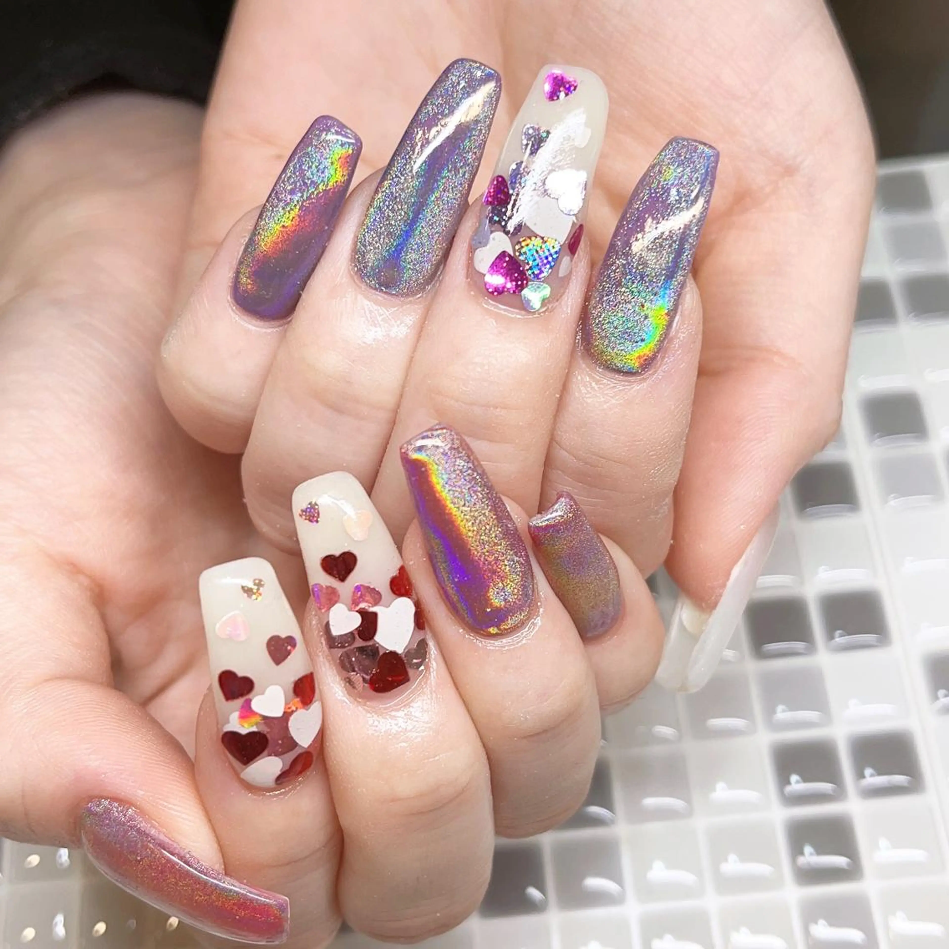 ネイル ハート ♡Nailist yui♡のネイルデザイン