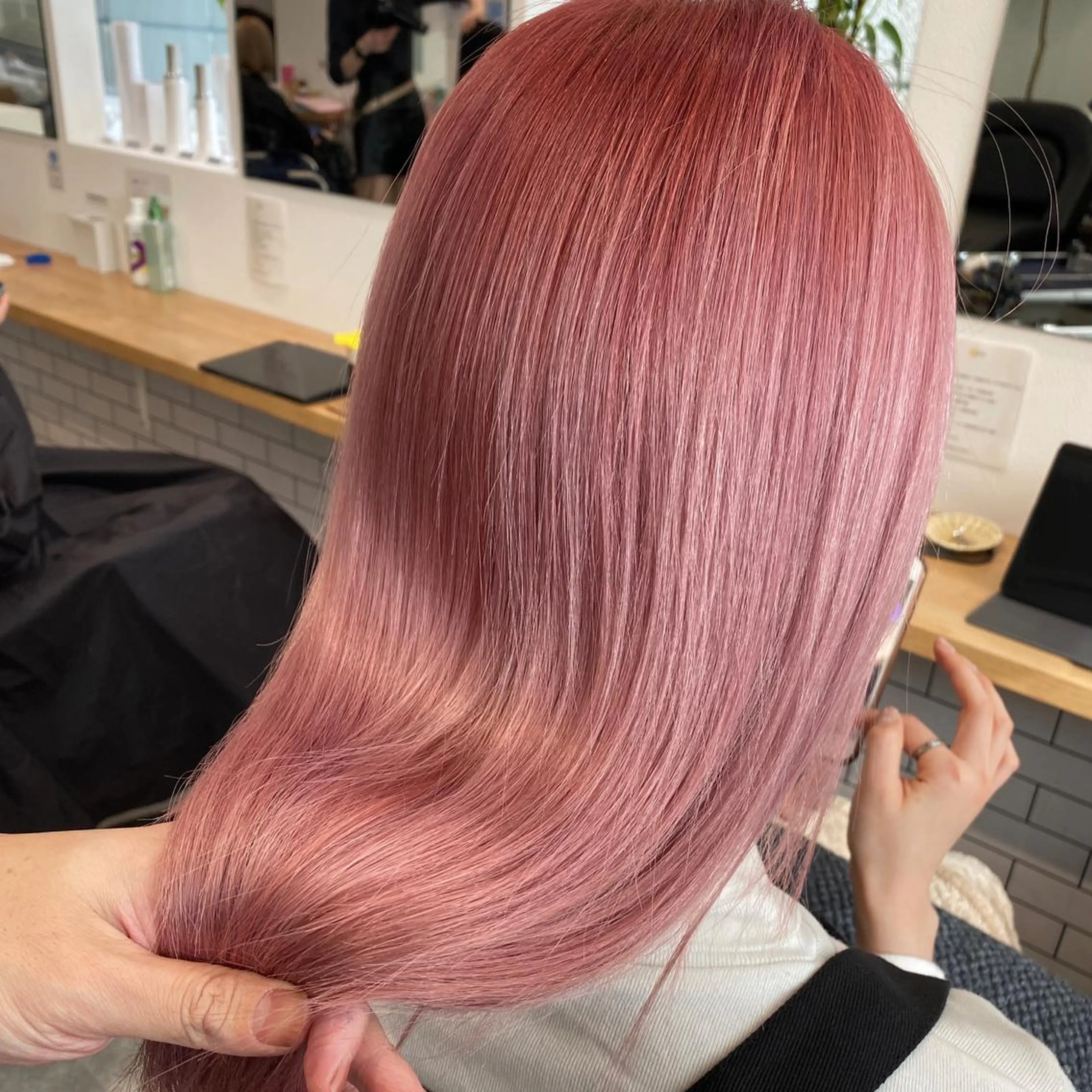 ミディアム カラー JIL BLAN 京都のヘアスタイル