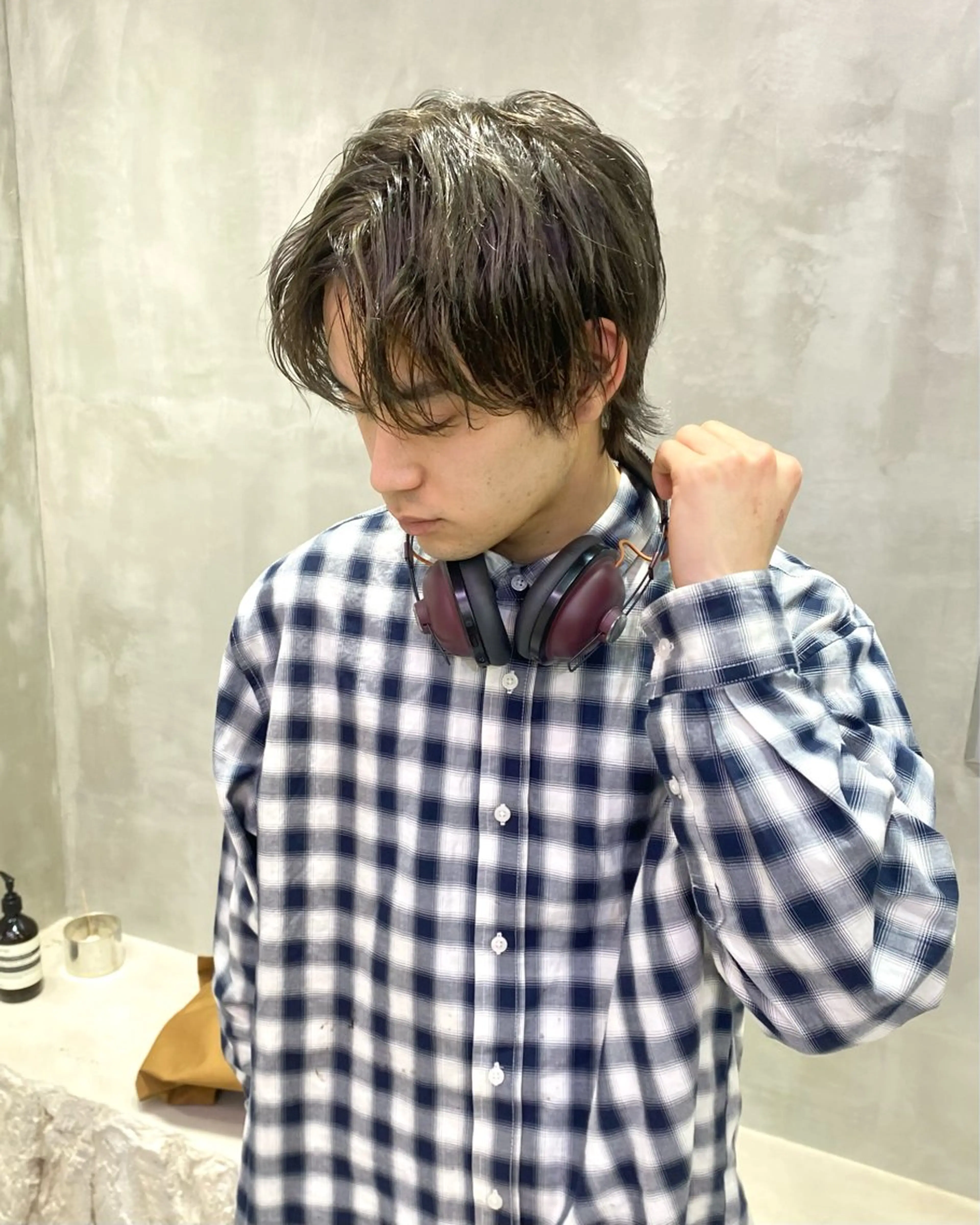 カラー メンズ 透明感カラー 🍈yurina パーマ🍈のヘアスタイル