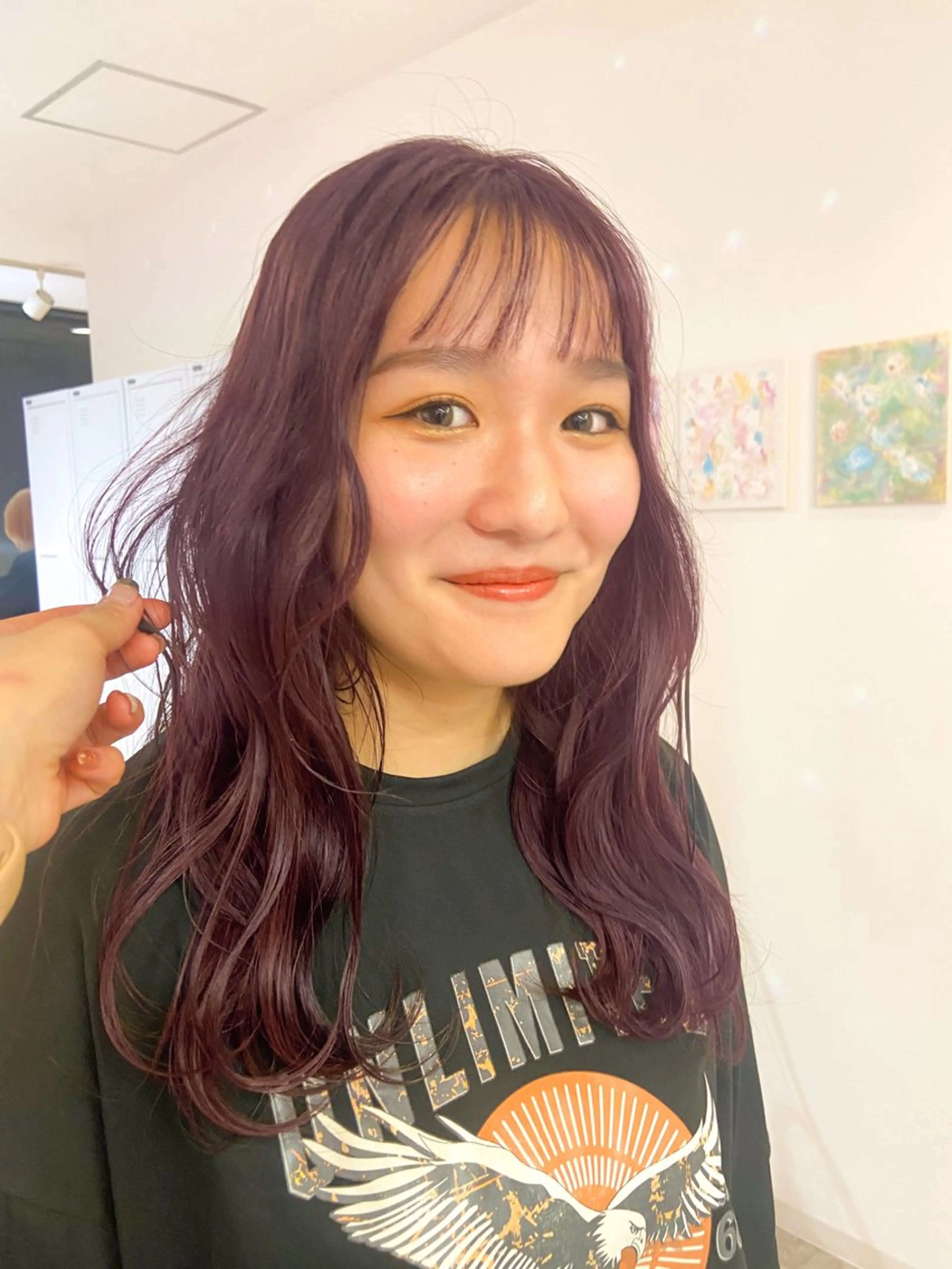 ロング カット ヘアカラー トリートメント 似合わせ暖色のプロ/ ニュアンスカラー🍊のヘアスタイル