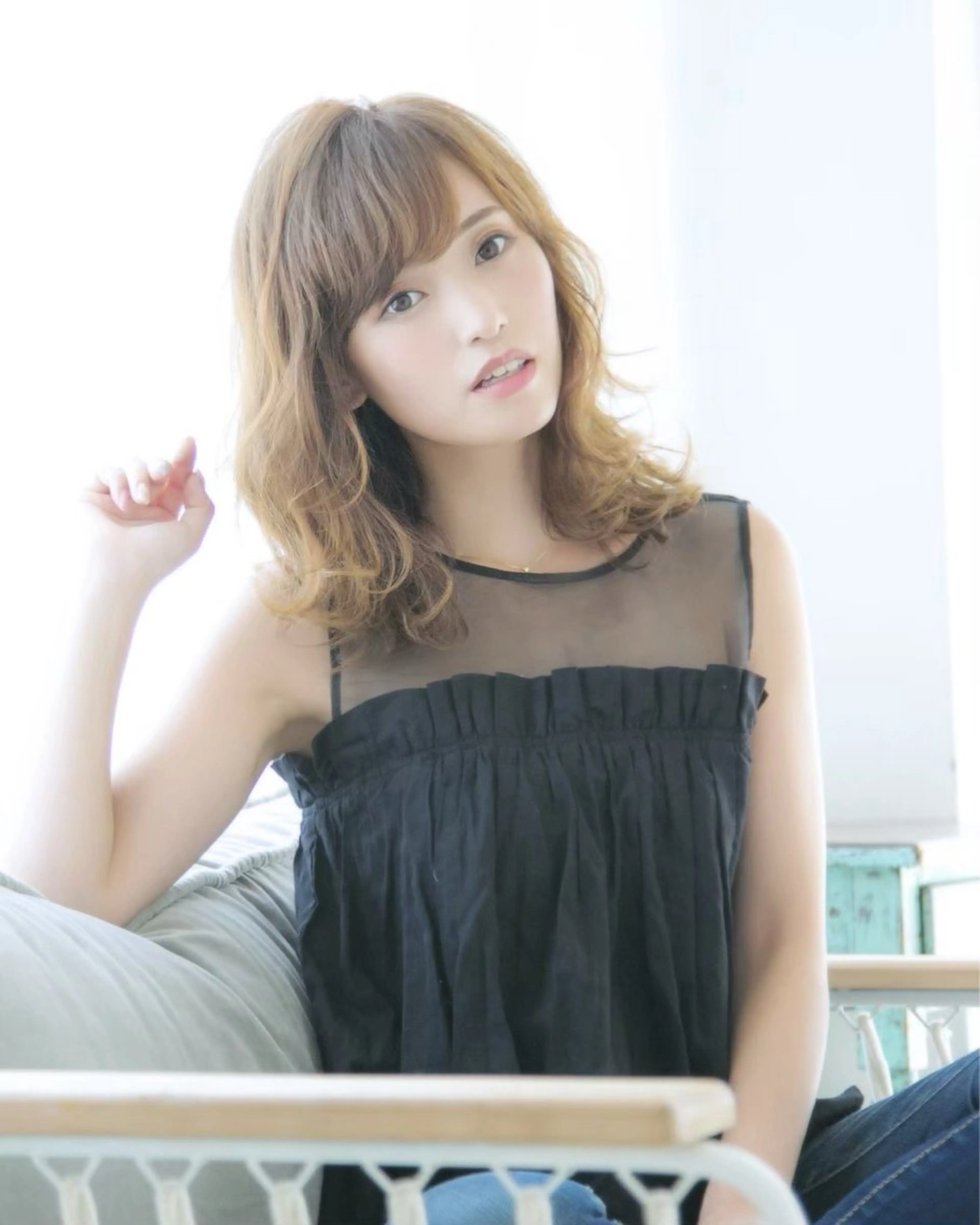 ロング カラー ベージュカラー ブリーチ ブリーチなしカラー レイヤー/艶髪/ 髪質改善/YUYAのヘアスタイル