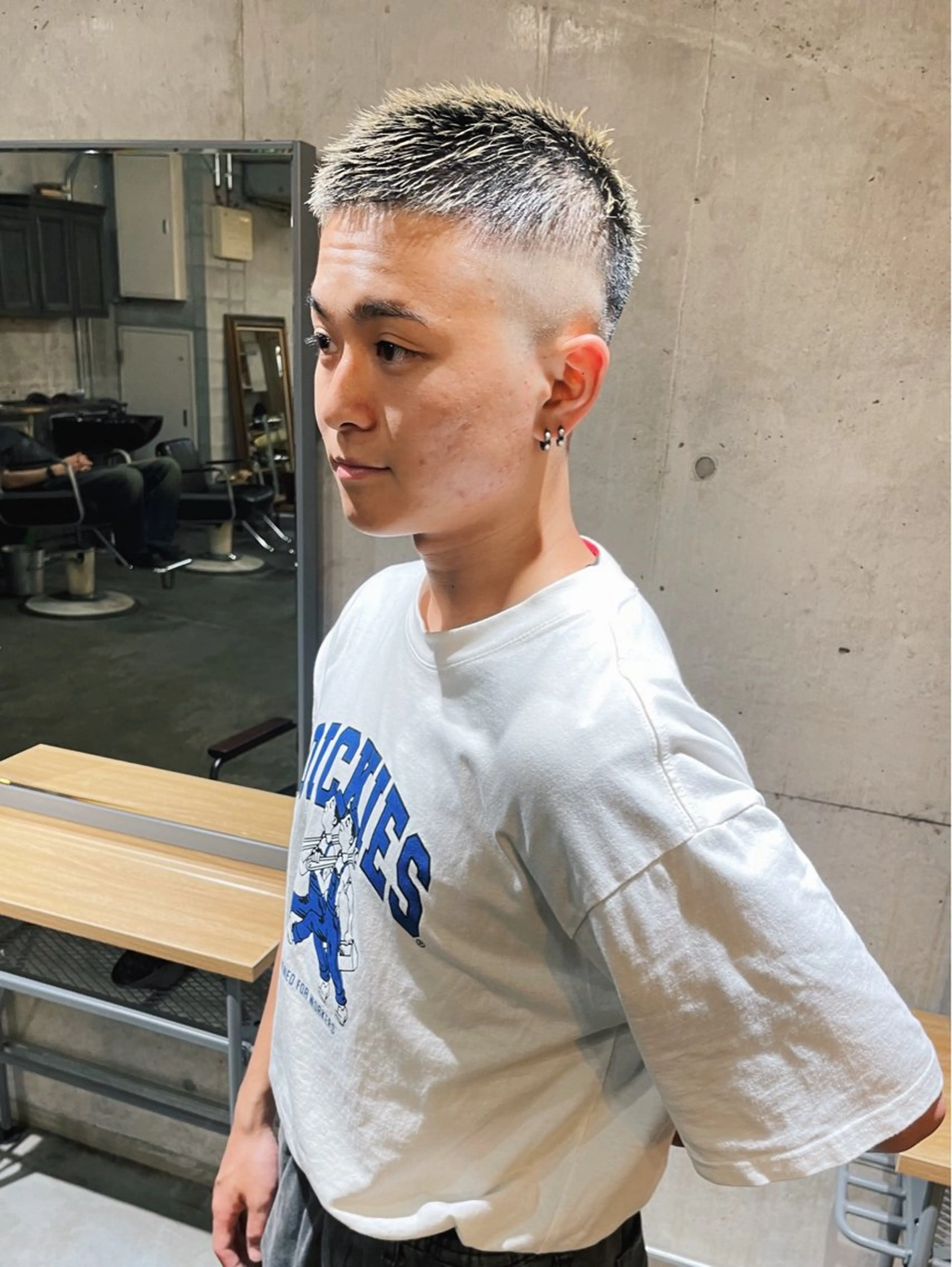 ショート メンズ カット ヘアカラー メンズ特化美容師 ハスイルイのヘアスタイル