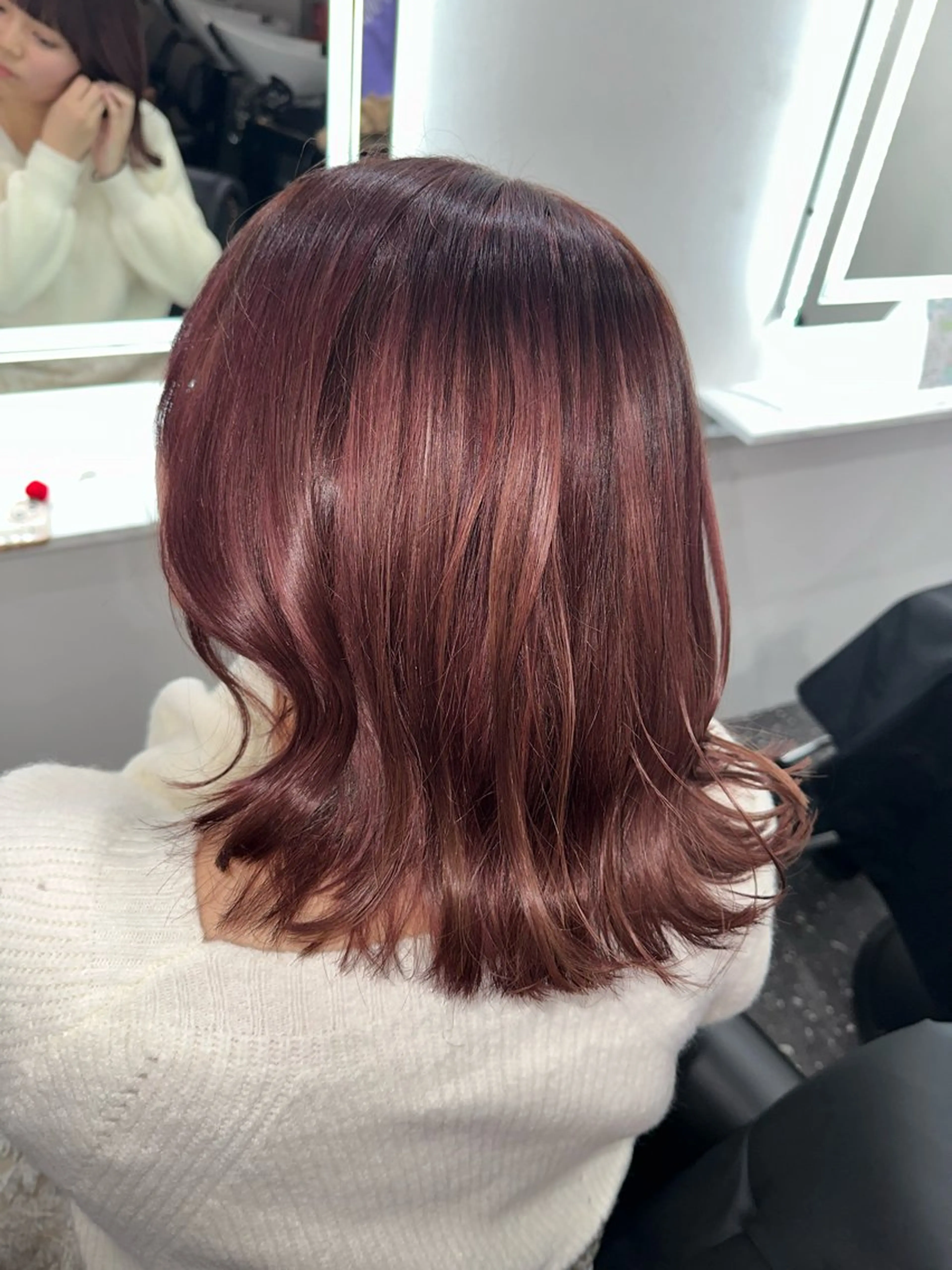 ミディアム カラー カット ヘアカラー トリートメント 髪質改善⭐️縮毛矯正 吉祥寺⭐️Rinaのヘアスタイル