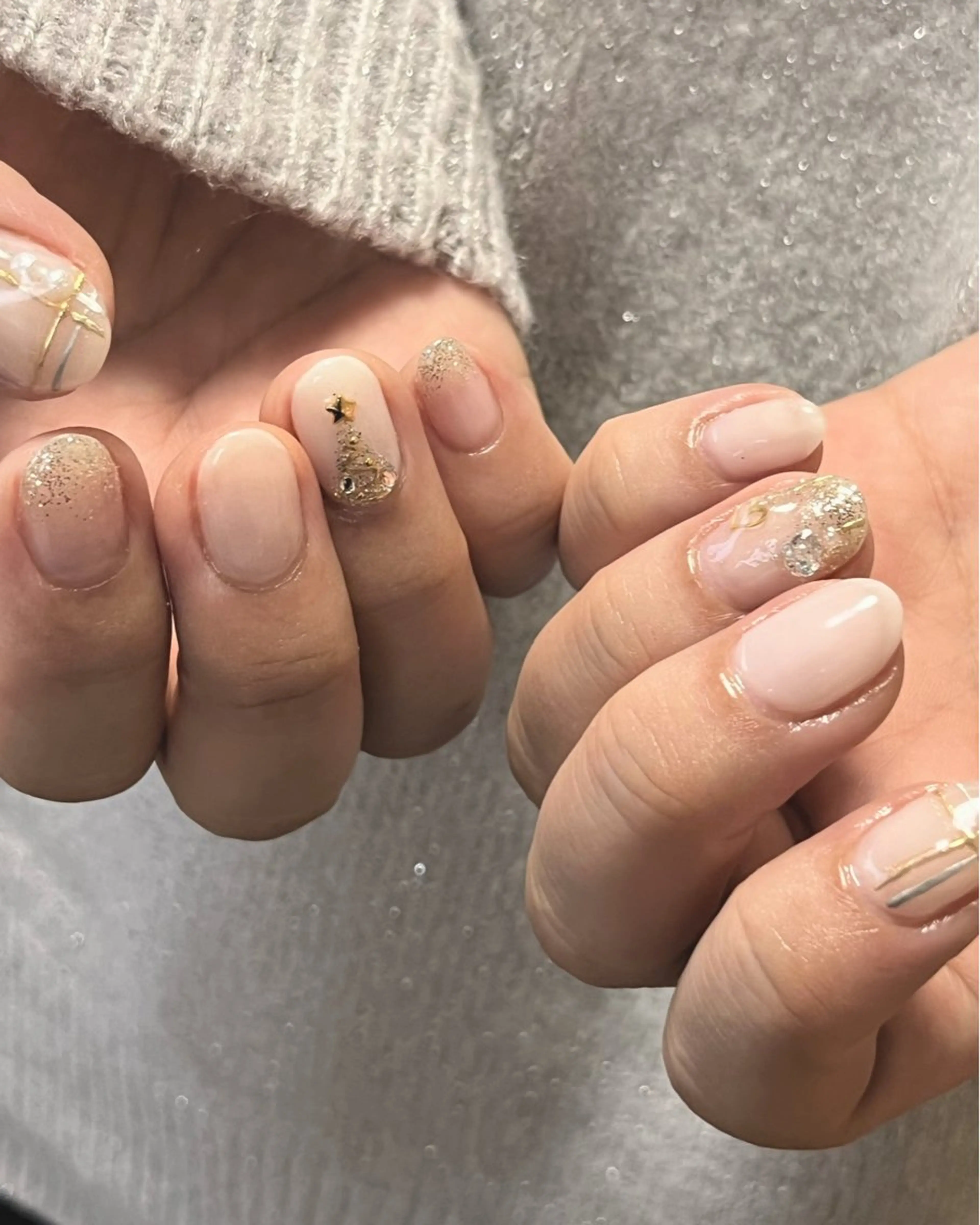 ネイル ジェルネイル キラキラネイル ニュアンスネイル オフィスネイル ワンカラーネイル ハンドネイル tamu nail 金町のネイルデザイン