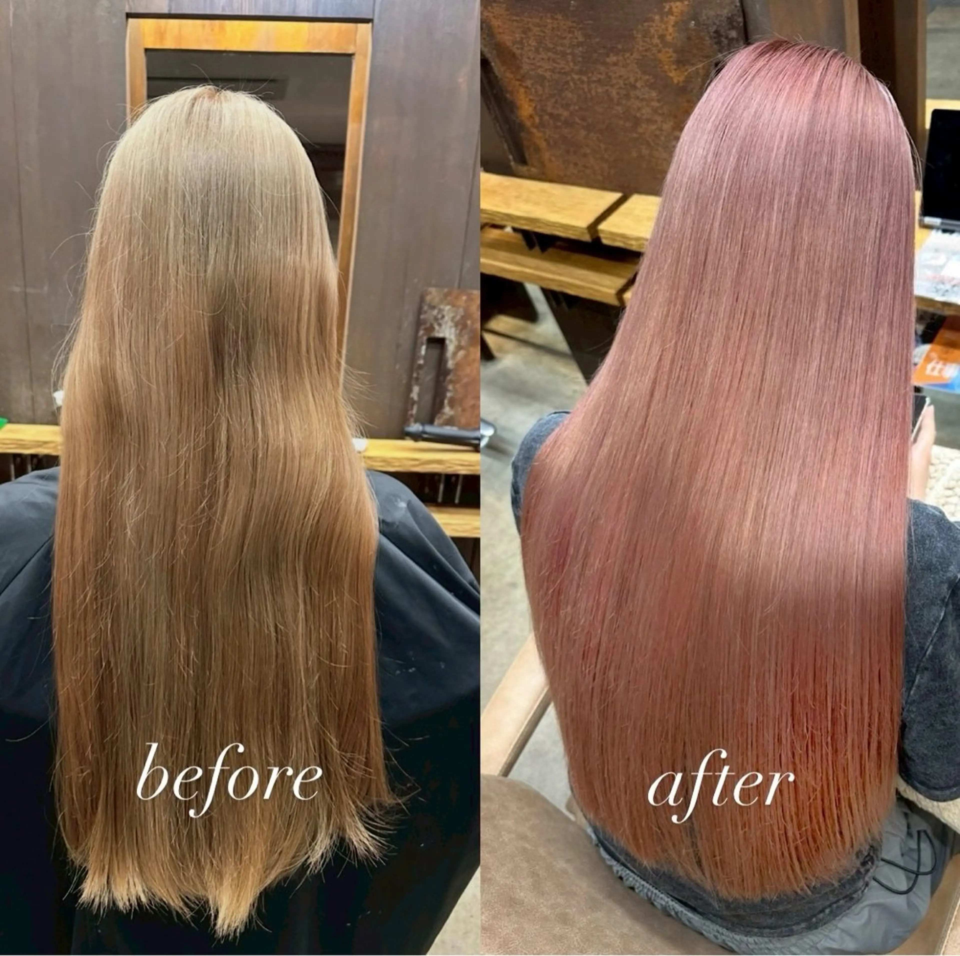 ロング ヘアカラー トリートメント Lond alxeiaのヘアスタイル