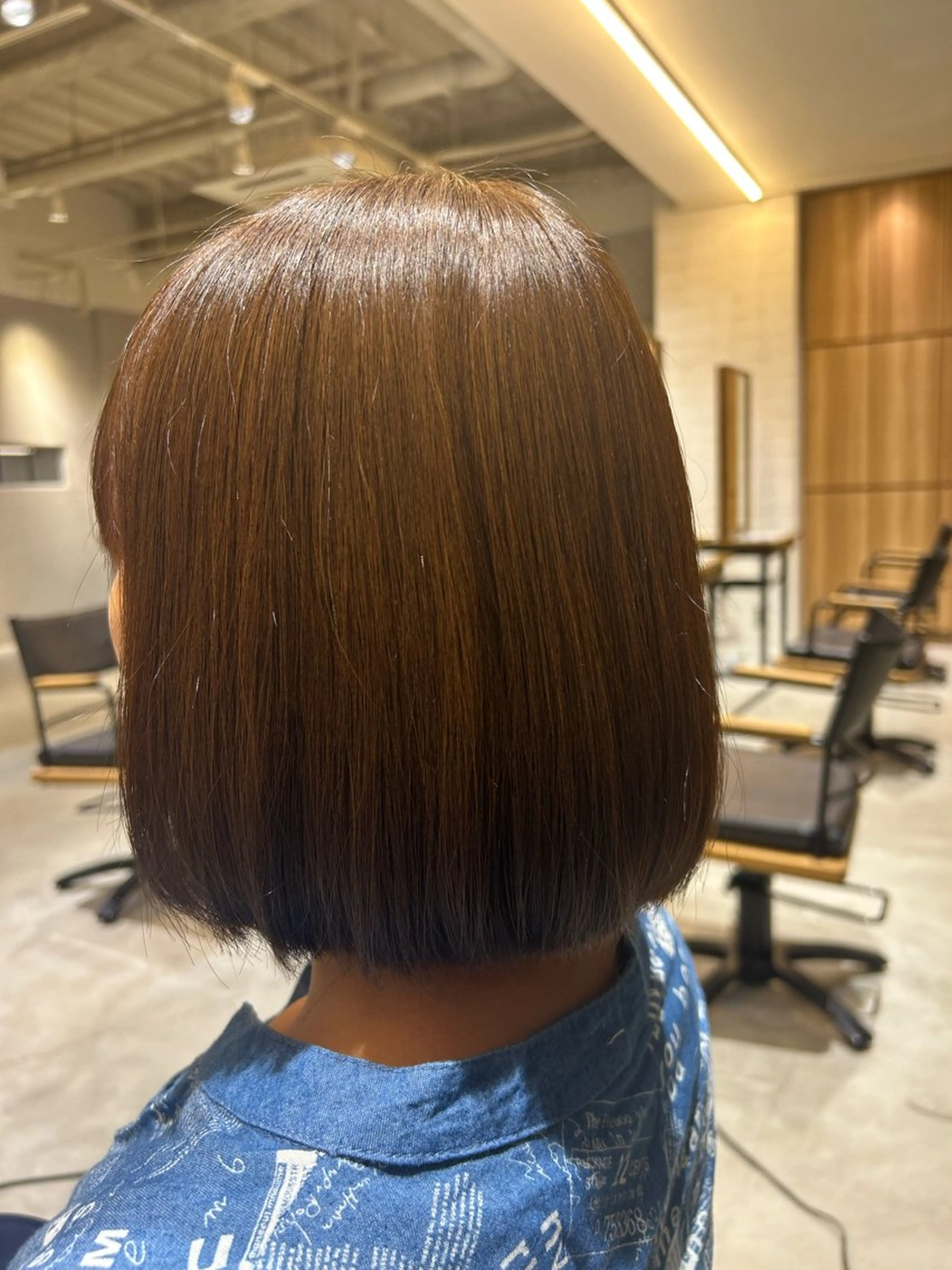 ミディアム まりん🍒 名駅/透明感カラーのヘアスタイル