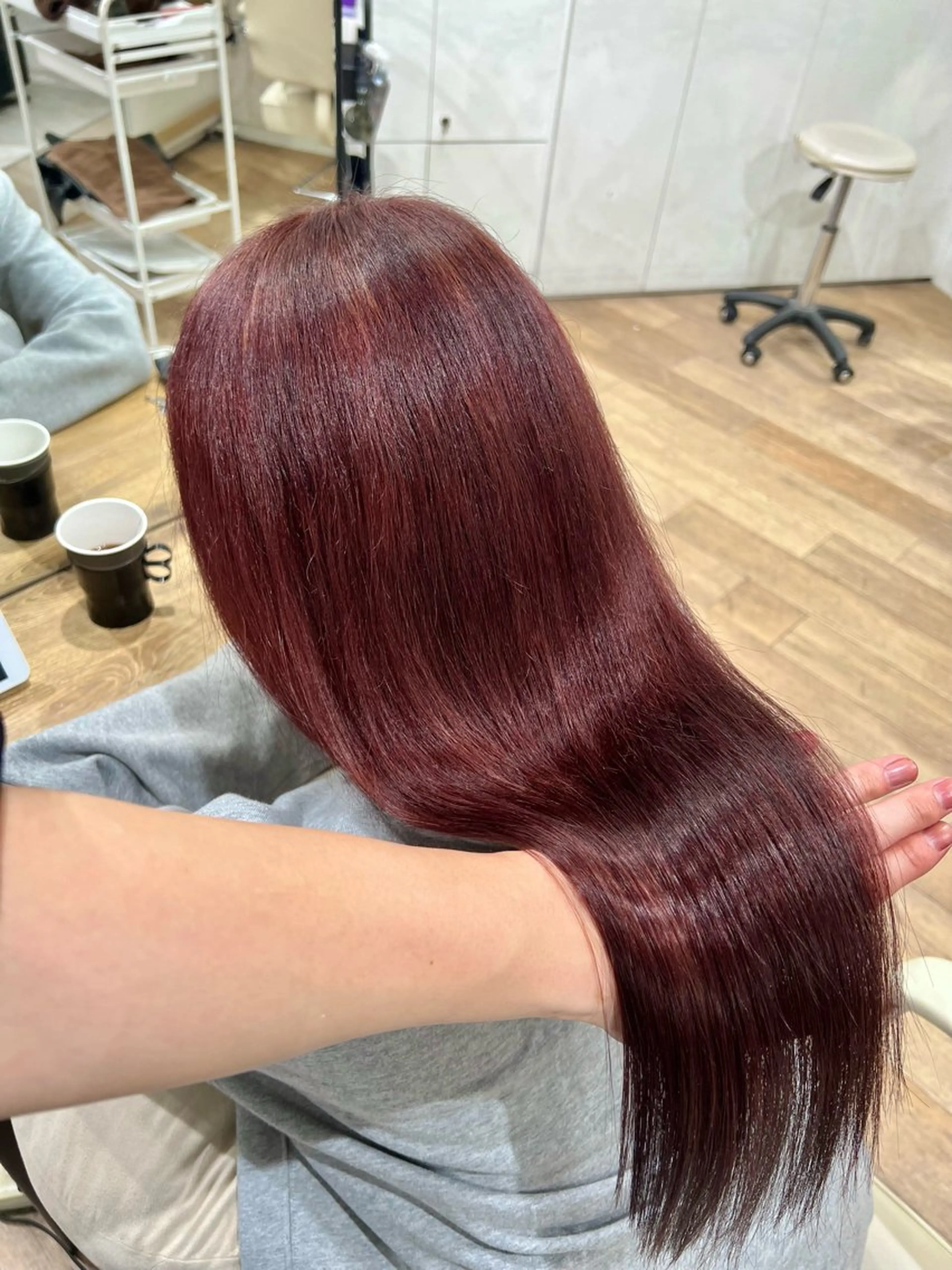 セミロング カラー 新宿/レイヤー/ ブリーチ/西川翔真のヘアスタイル