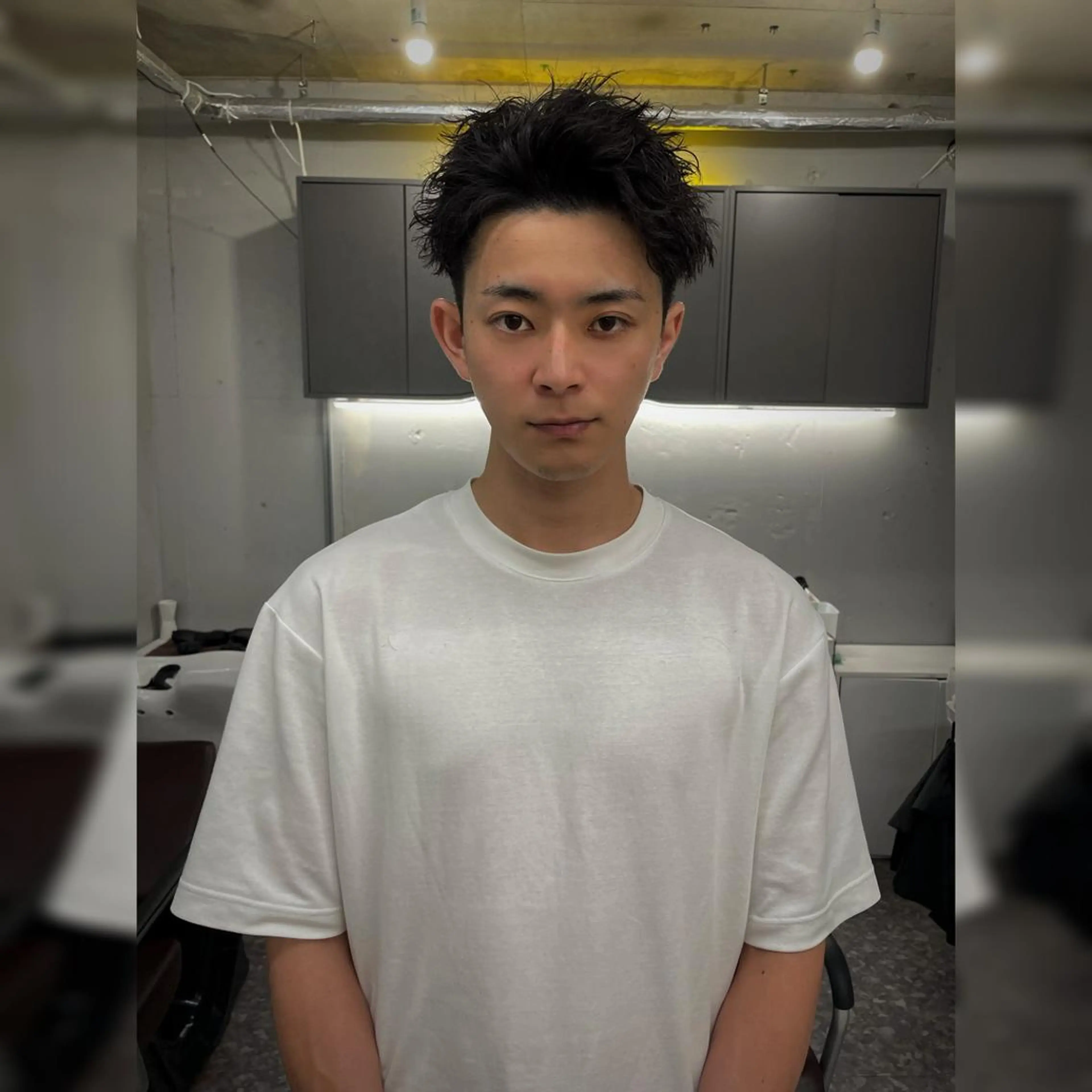 ショート カラー パーマ ヘアアレンジ メンズ キッズ ネイル マツエク・マツパ アイブロウ センターパート マッシュ メンズパーマ スパイキーショート 刈り上げ カット Ali'i men's salon所属・パーマ、カラー特化 園田翔大のヘアスタイル