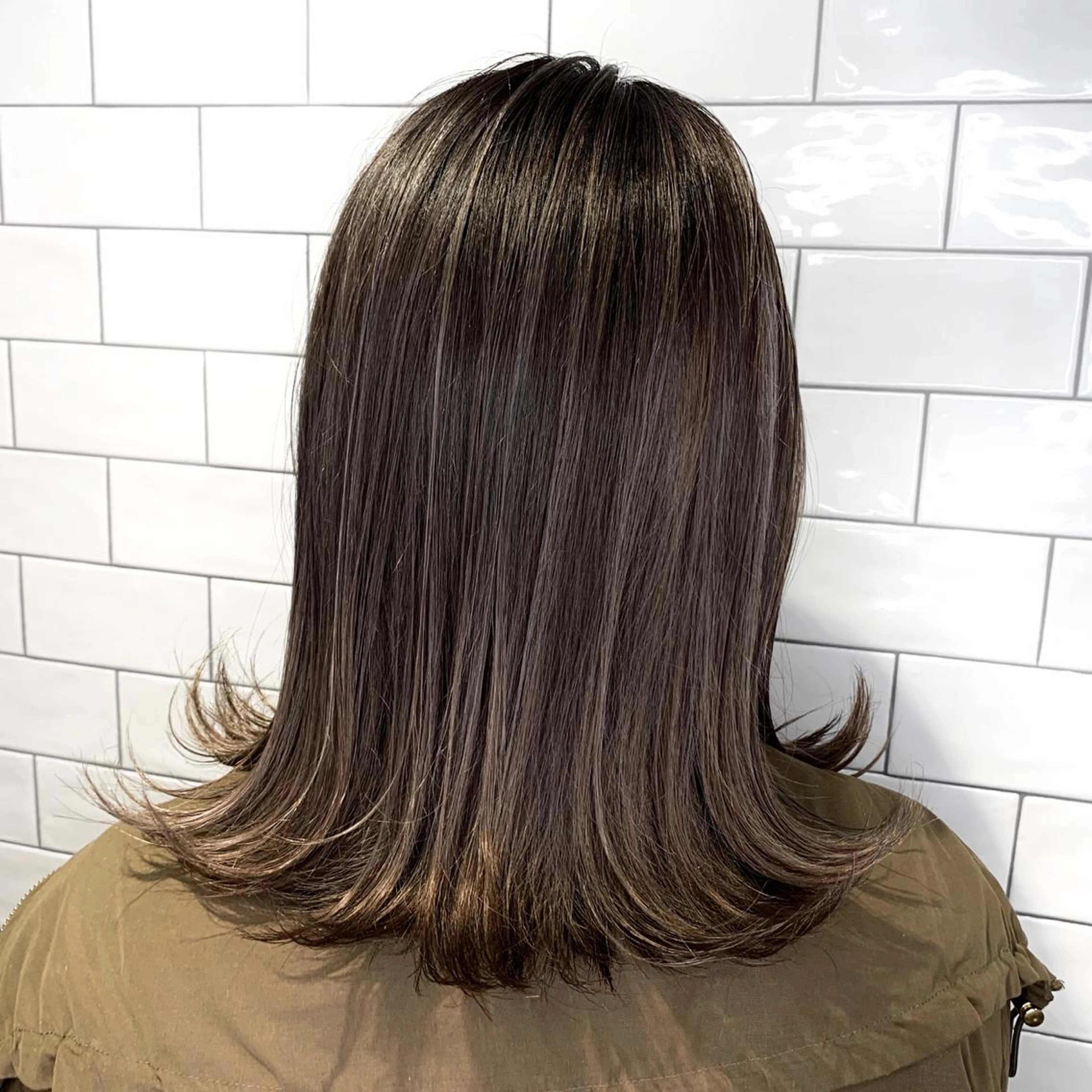ミディアム カラー ヘアカラー 原山 直人のヘアスタイル