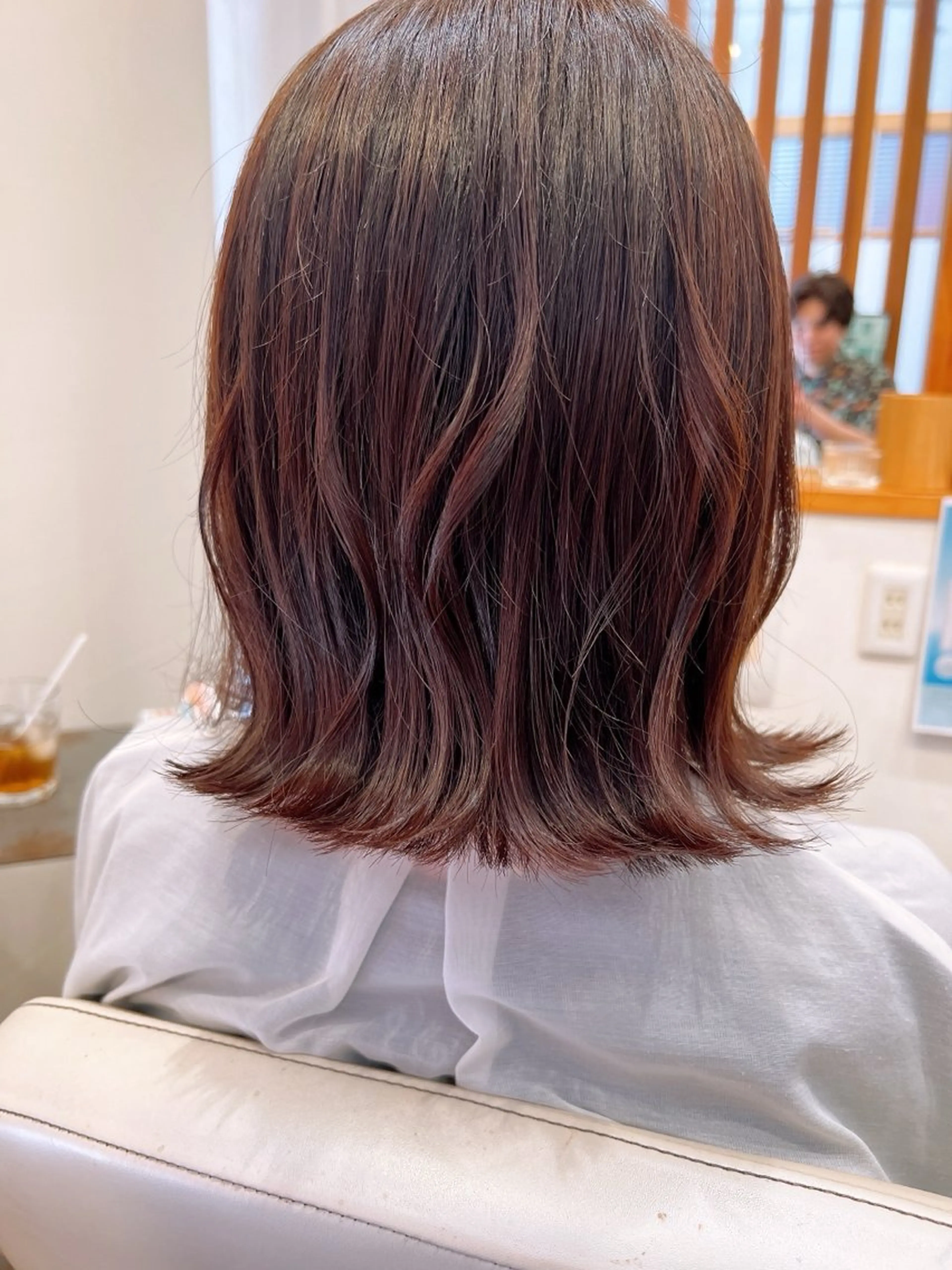 ミディアム カラー カット ヘアカラー アザマ　ヤスカツ _rosso 川口のヘアスタイル