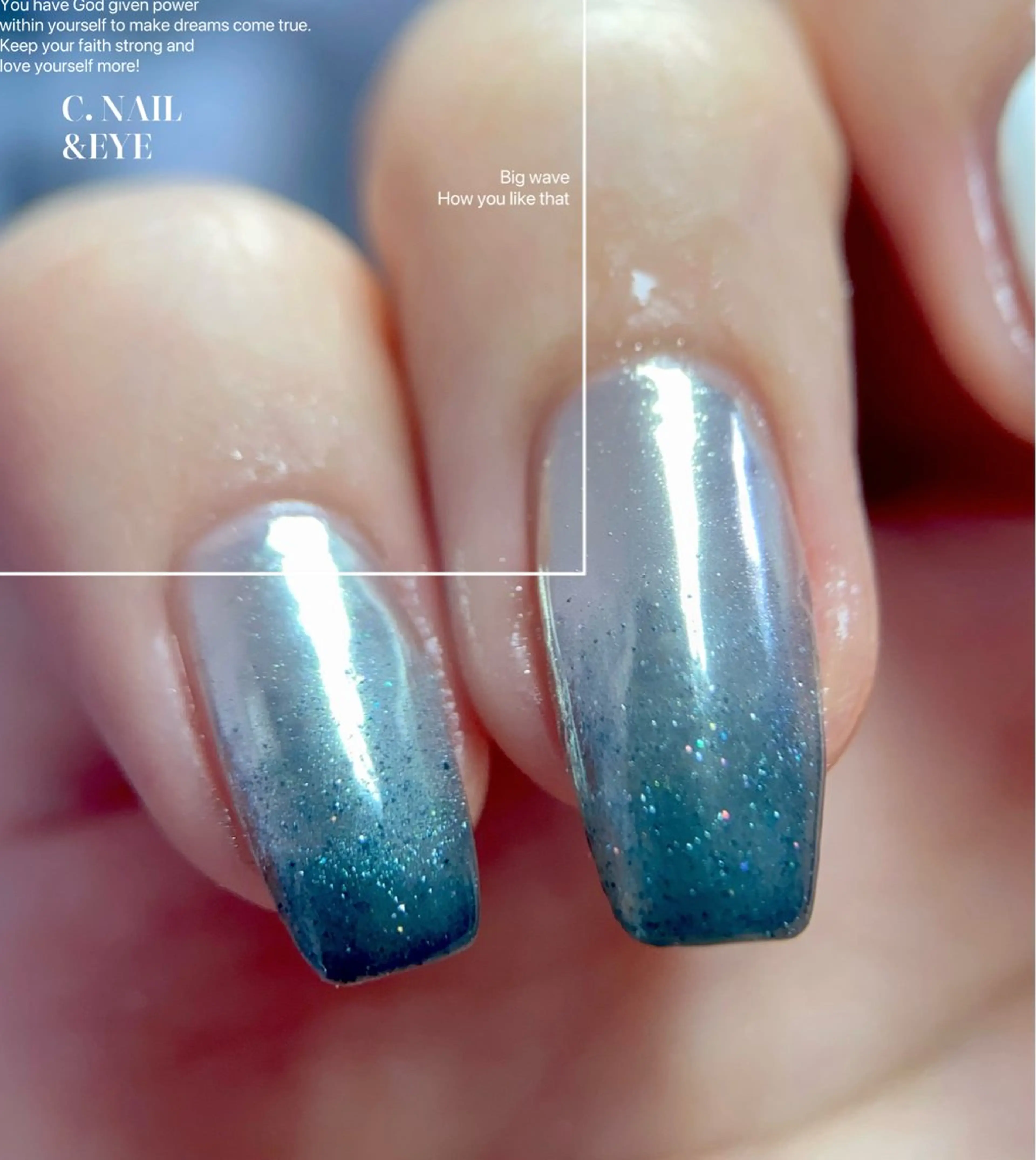 ネイル 入学式 フラッシュネイル フットネイル 卒業式 氷ネイル・うるうるネイル C.Nail &Eye筑紫駅のネイルデザイン