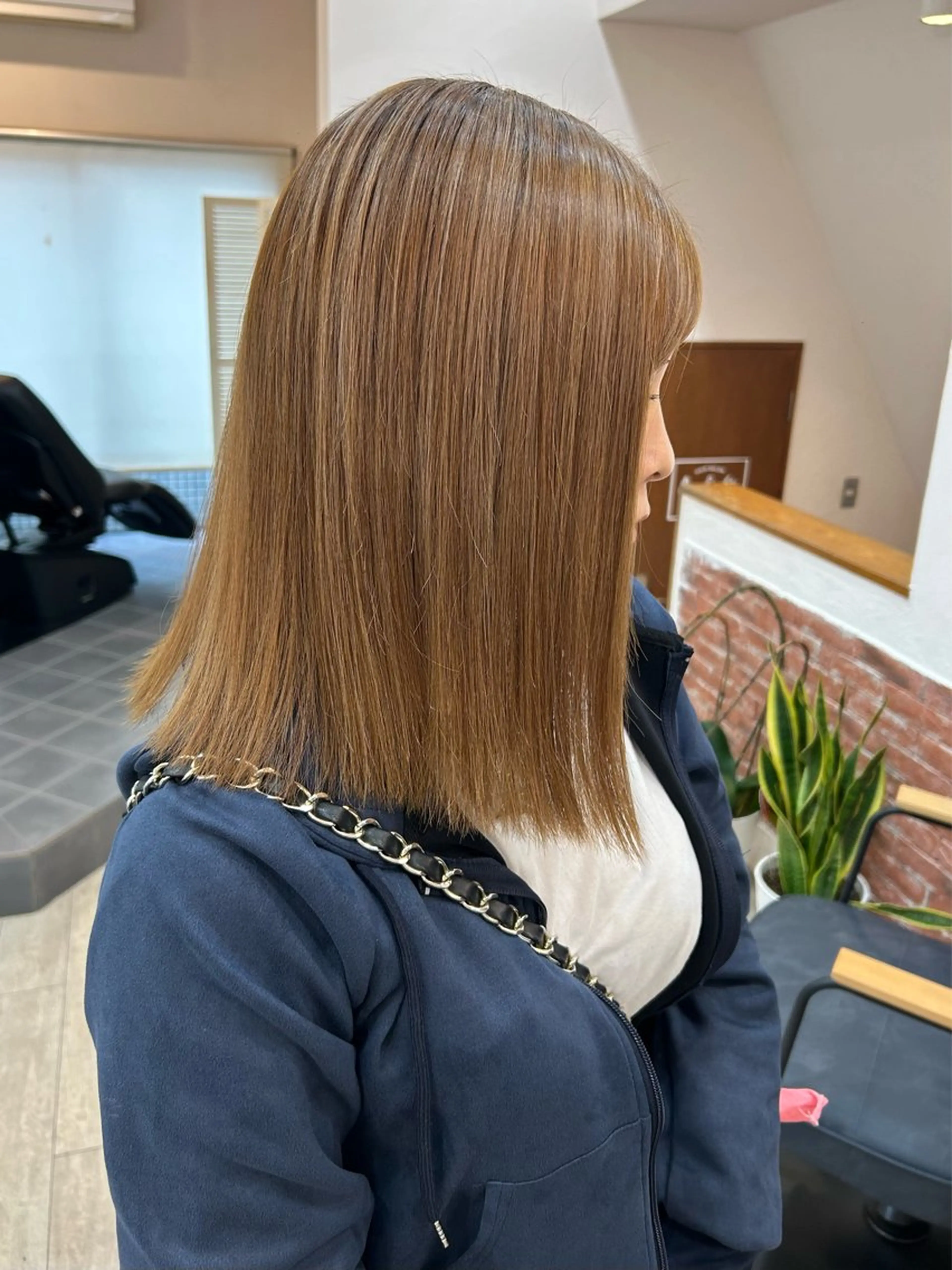 ミディアム カラー ヘアアレンジ ハイライトカラー ハイライト ヘアカラー トリートメント 180° OneEightyDegrees 中目黒所属・Himari 【パーソナルカラー】のヘアスタイル