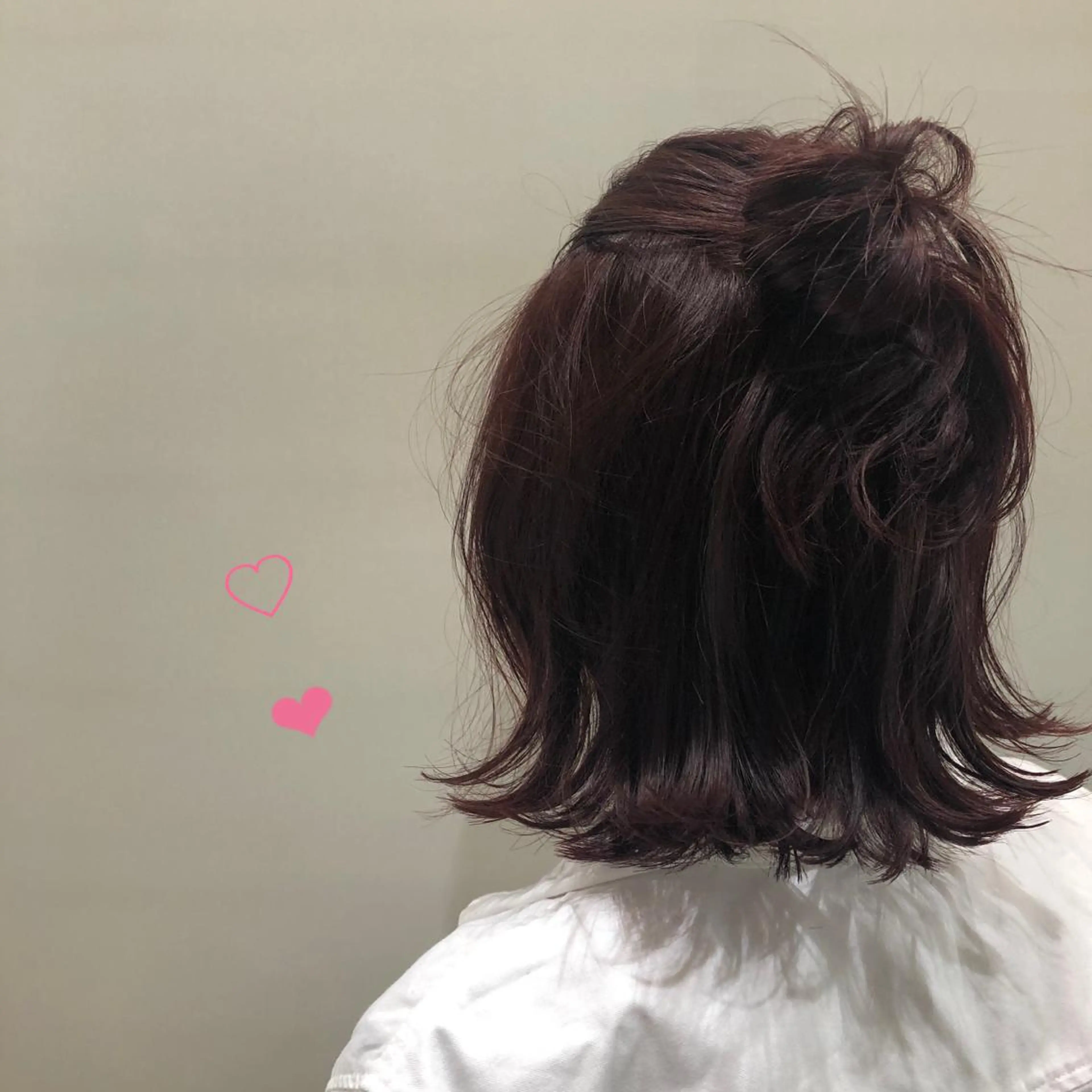 ミディアム カラー パーマ ヘアアレンジ ハーフアップ お団子ヘア ヘアセット apish aoyama所属・武 愛子の眉毛・アイブロウイメージ