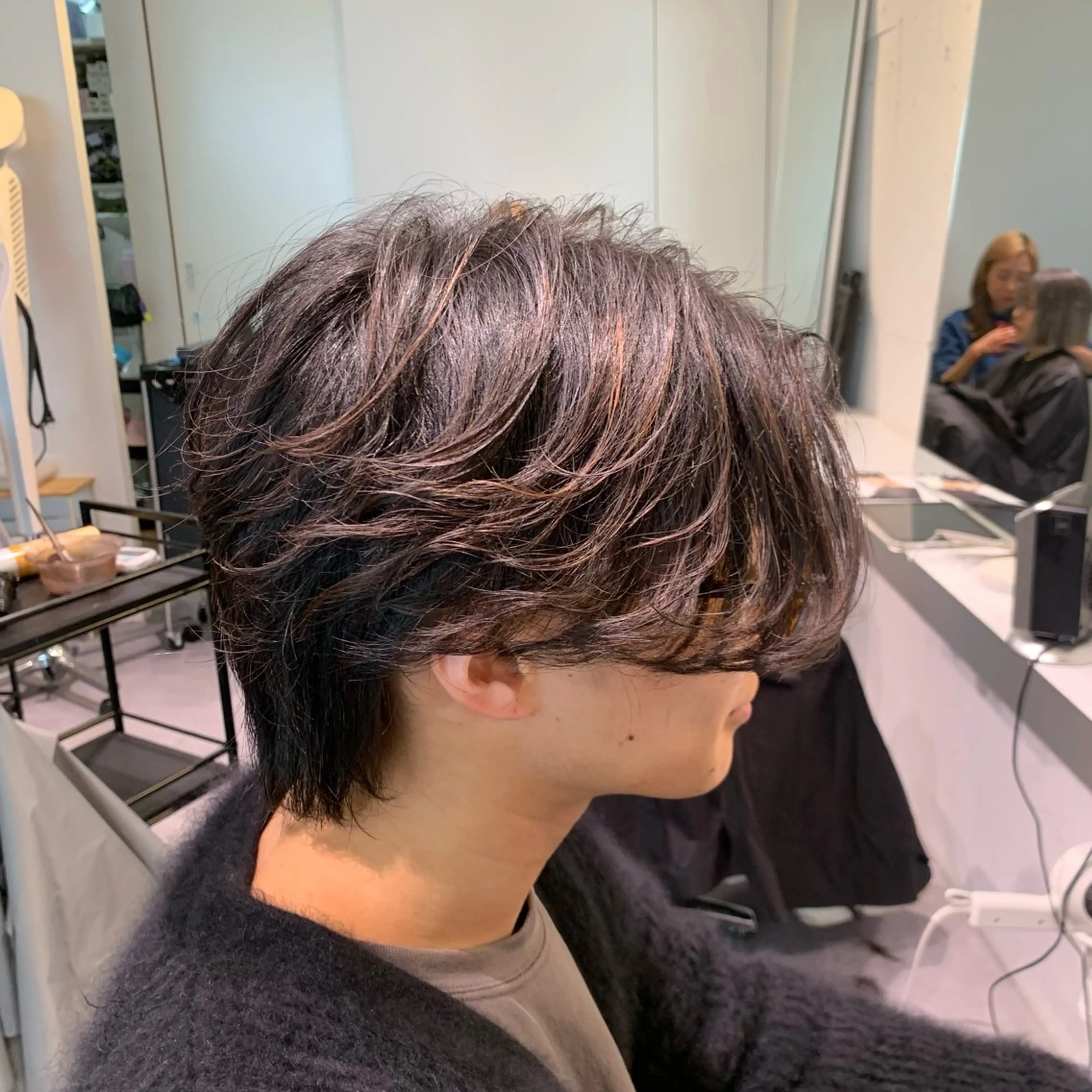 パーマ メンズ 濱口 健慎のヘアスタイル