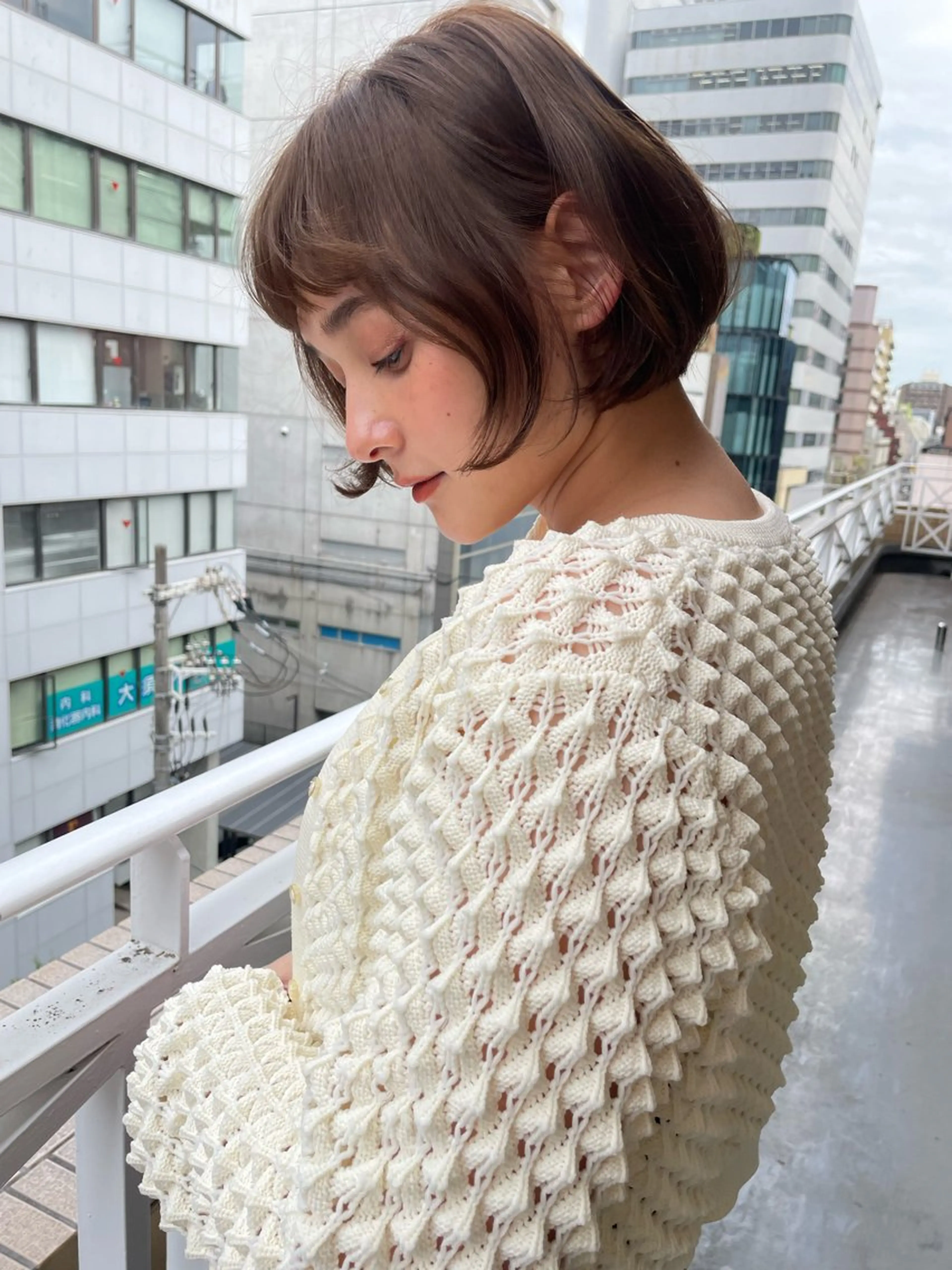 ショート カラー カット ヘアカラー トリートメント ショート/ボブ専門 宮脇美奈/南船場のヘアスタイル