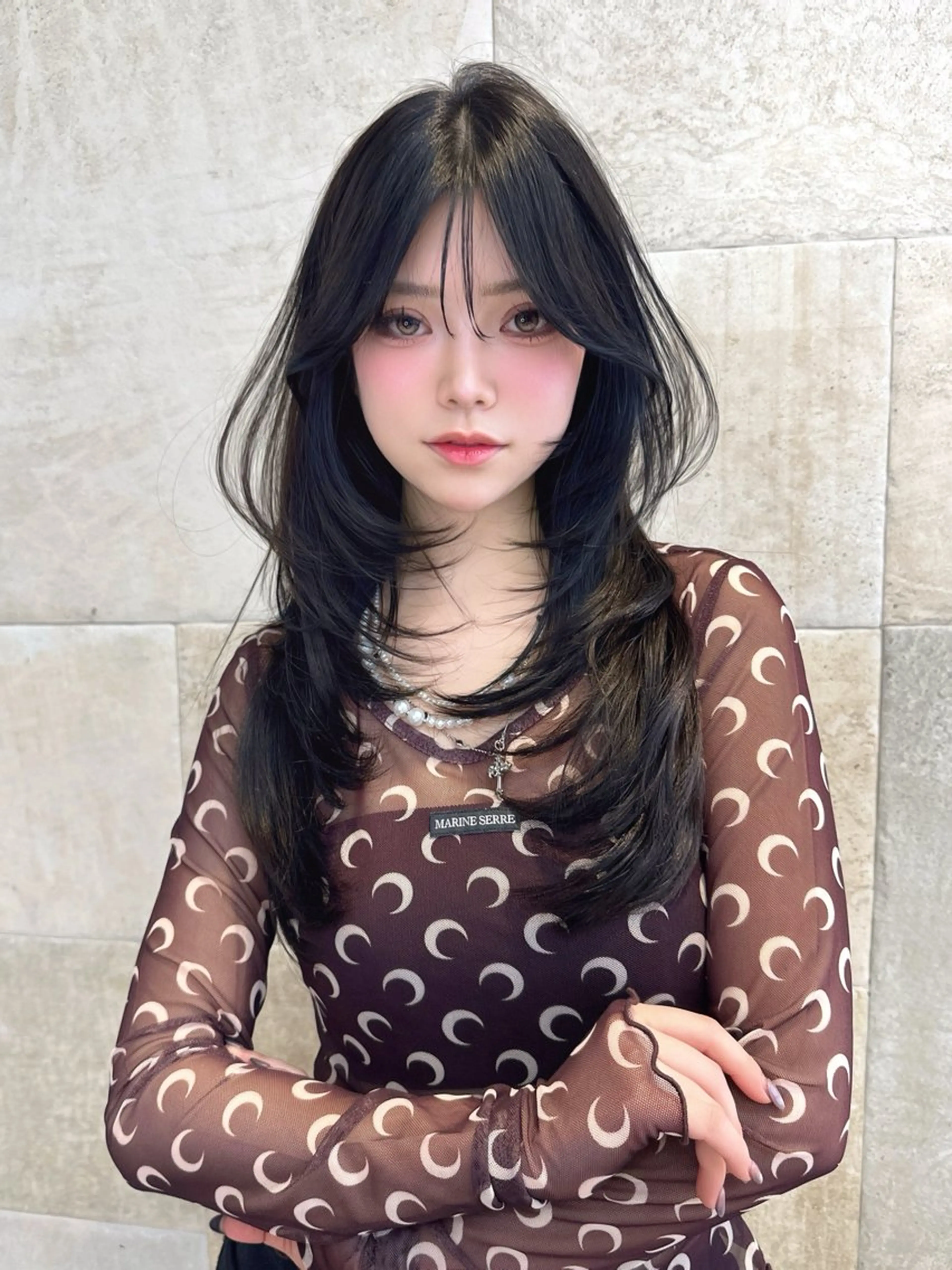 似合わせレイヤーカット✂️＋艶カラー＋1stepトリートメント⚠️現金のみの支払いになります💦の写真