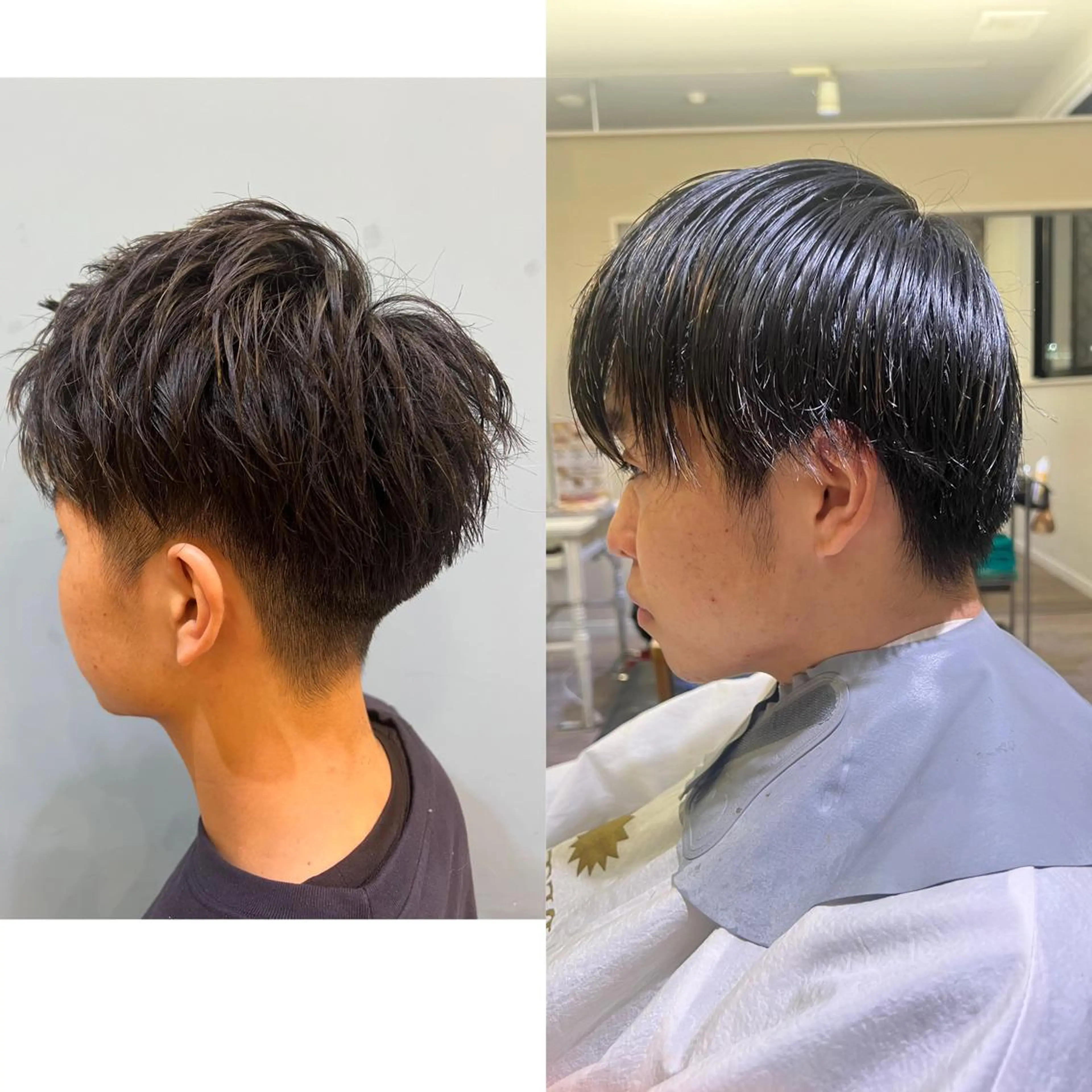 ショート メンズ 八重津　晃輔 /縮毛矯正／ブリーチのヘアスタイル