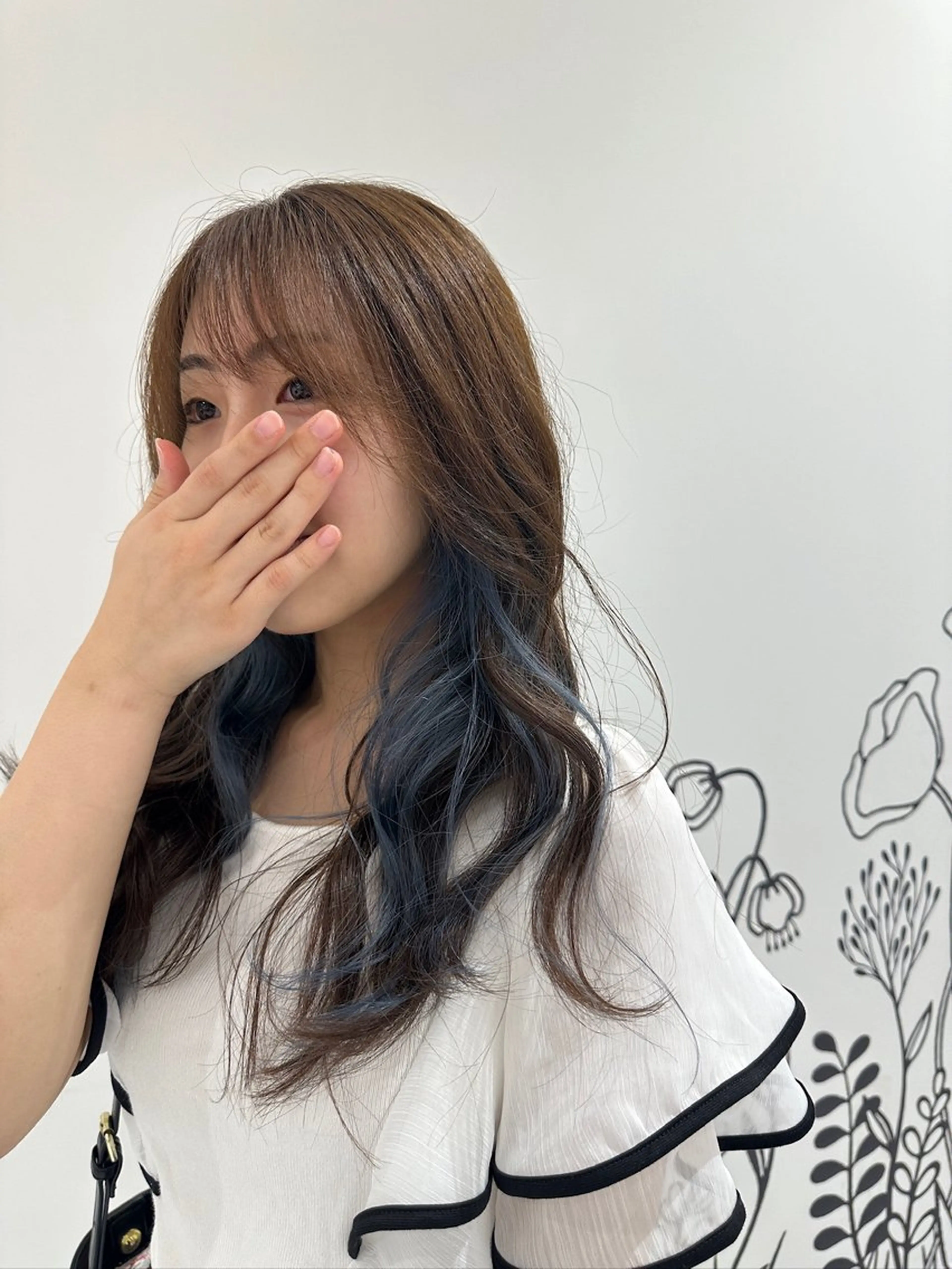 カラー ブリーチ ブルーカラー ヘアカラー こうた/髪質改善 ストレート/ヘアケアのヘアスタイル
