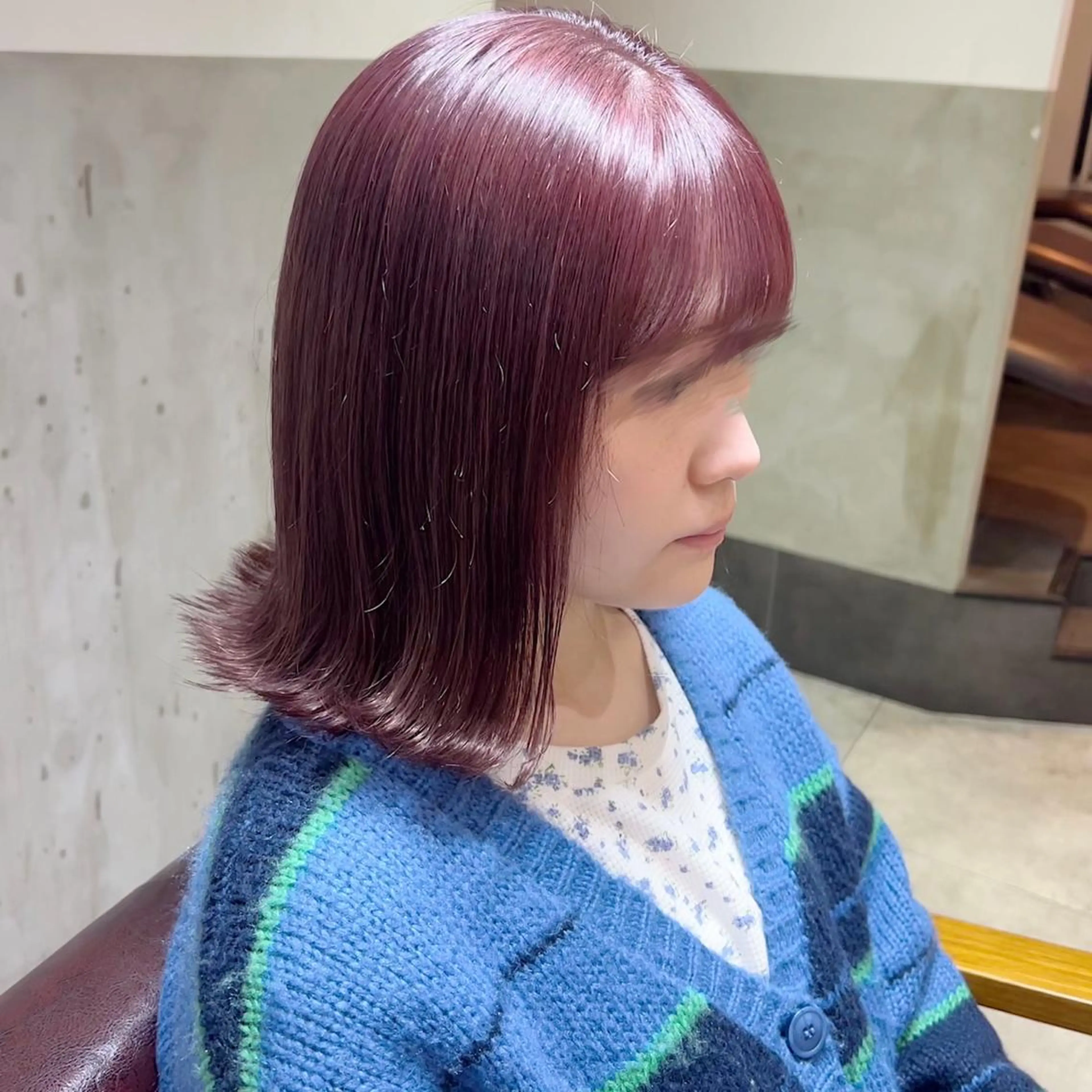 ミディアム カラー ヘアカラー Alea by little 横浜所属・♡🌚垢抜け艶カラー Shiori🌝♡のヘアスタイル