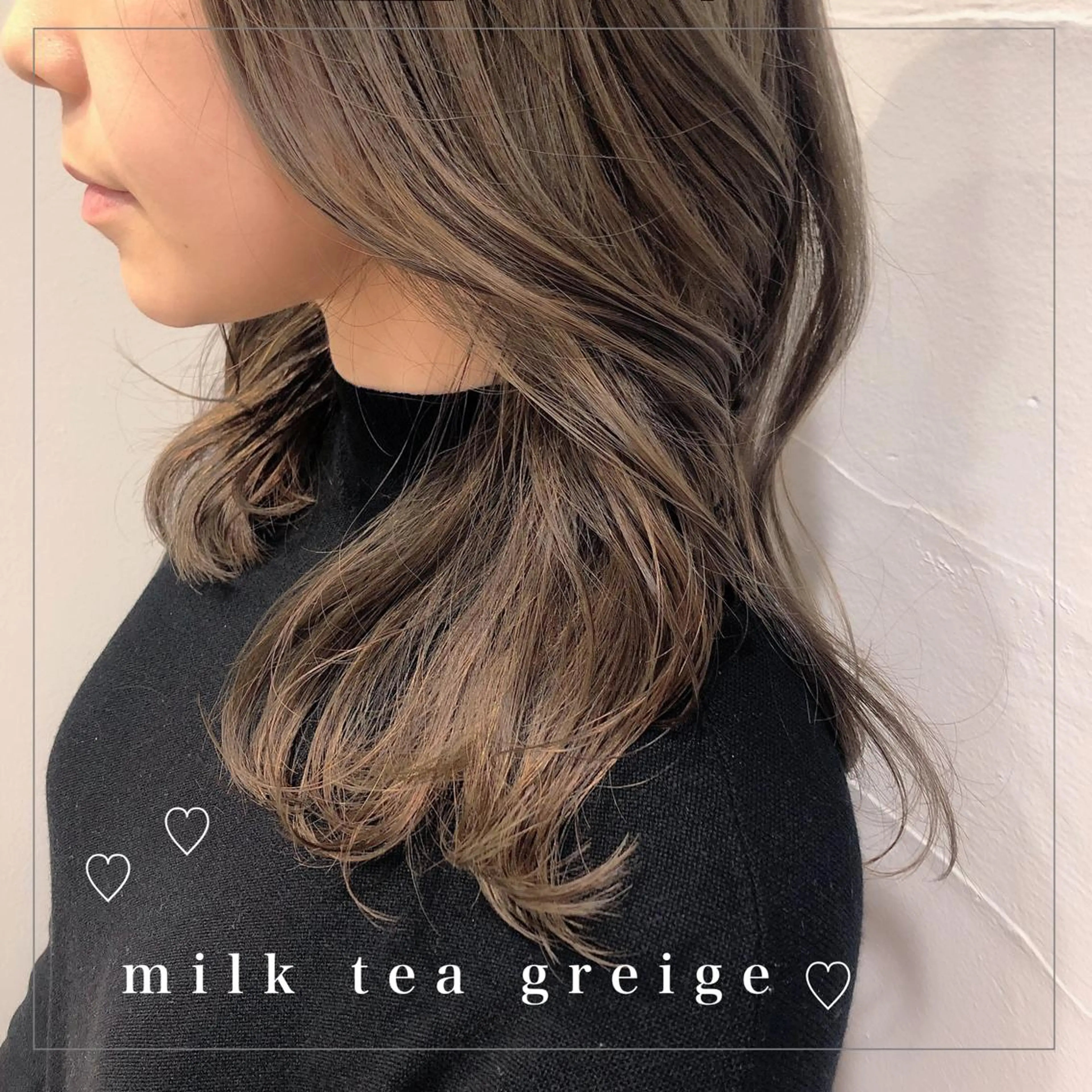 セミロング カラー SHEARA BY CARE所属・. AYUKAのヘアスタイル