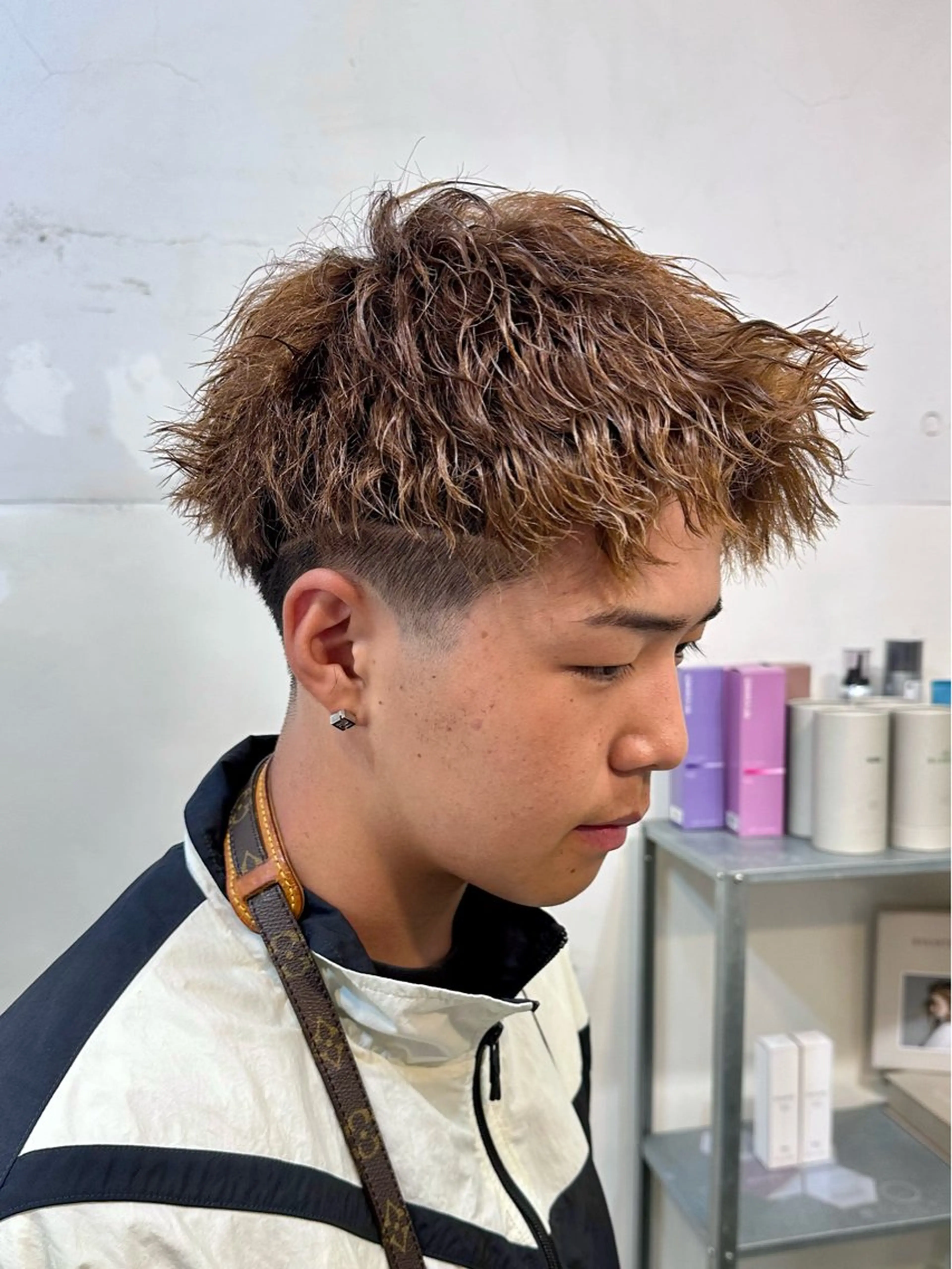 ショート パーマ メンズ カットモデル募集中/ たなかはやとのヘアスタイル