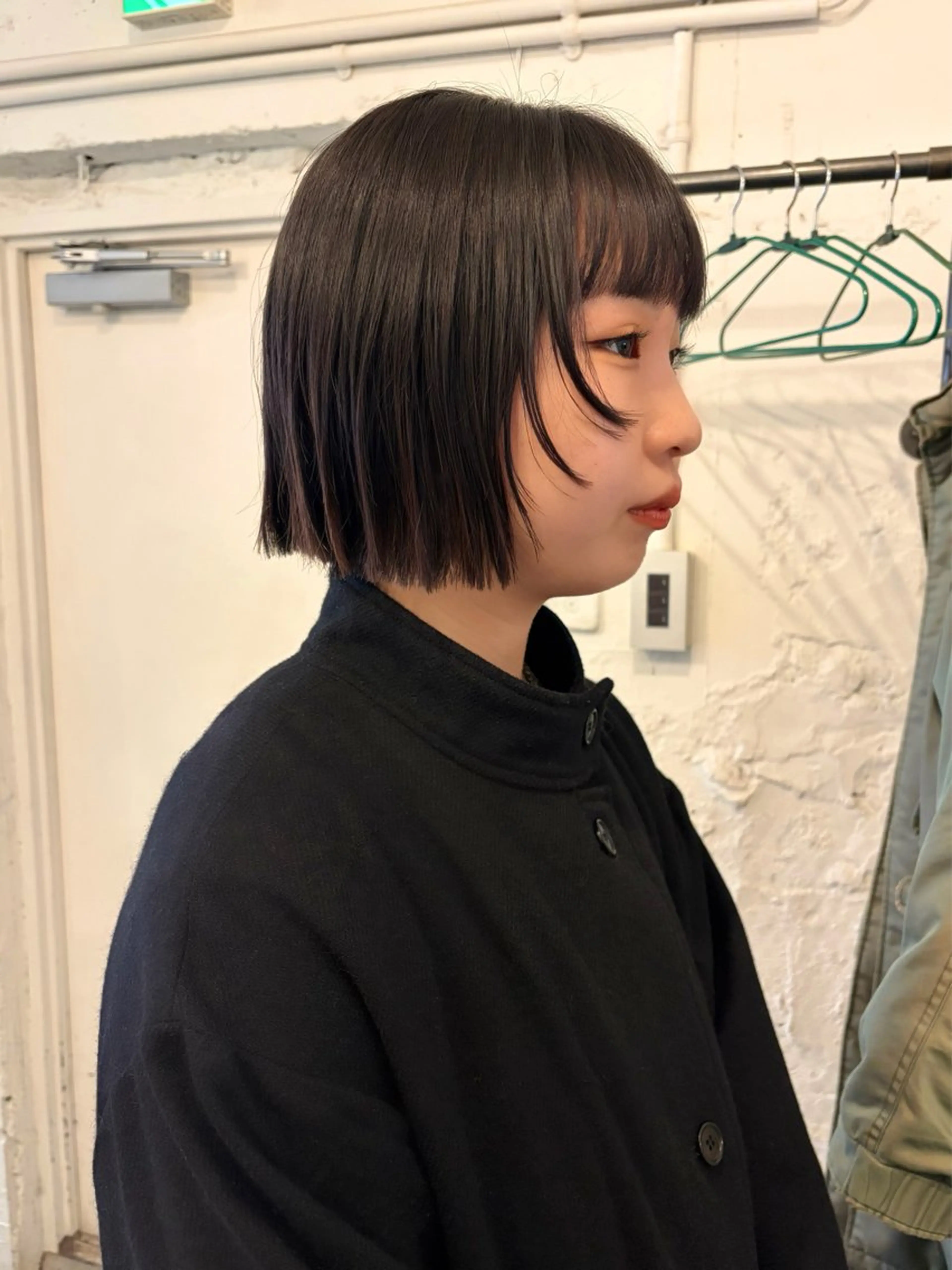 ショート カラー ボブ 顔まわりレイヤー レイヤーカット UNU【ユヌ】所属・＊UNU＊ RICOのヘアスタイル