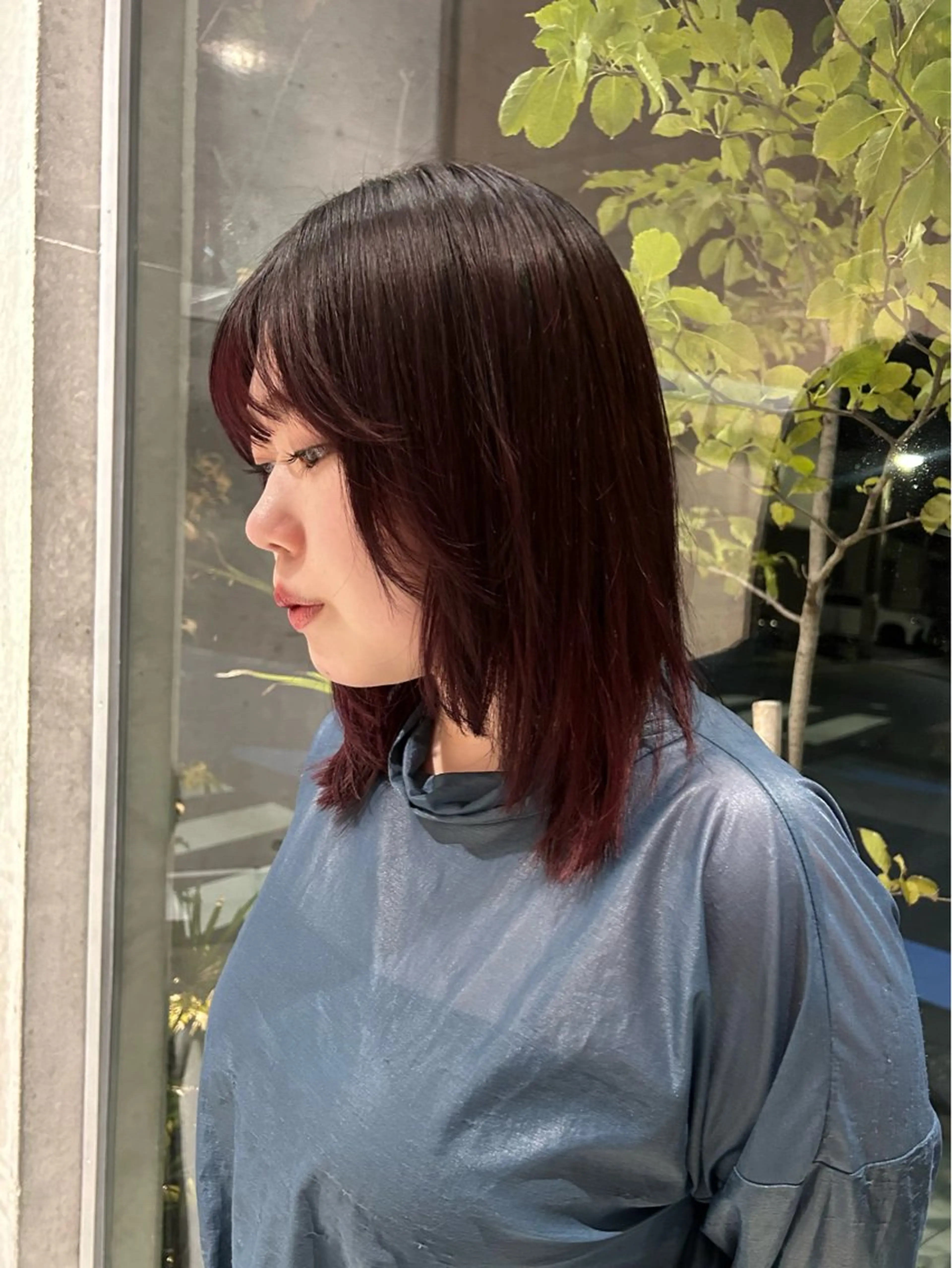 ミディアム カラー レッドカラー ヘアカラー トリートメント uusi所属・Serena 清澄白河のヘアスタイル
