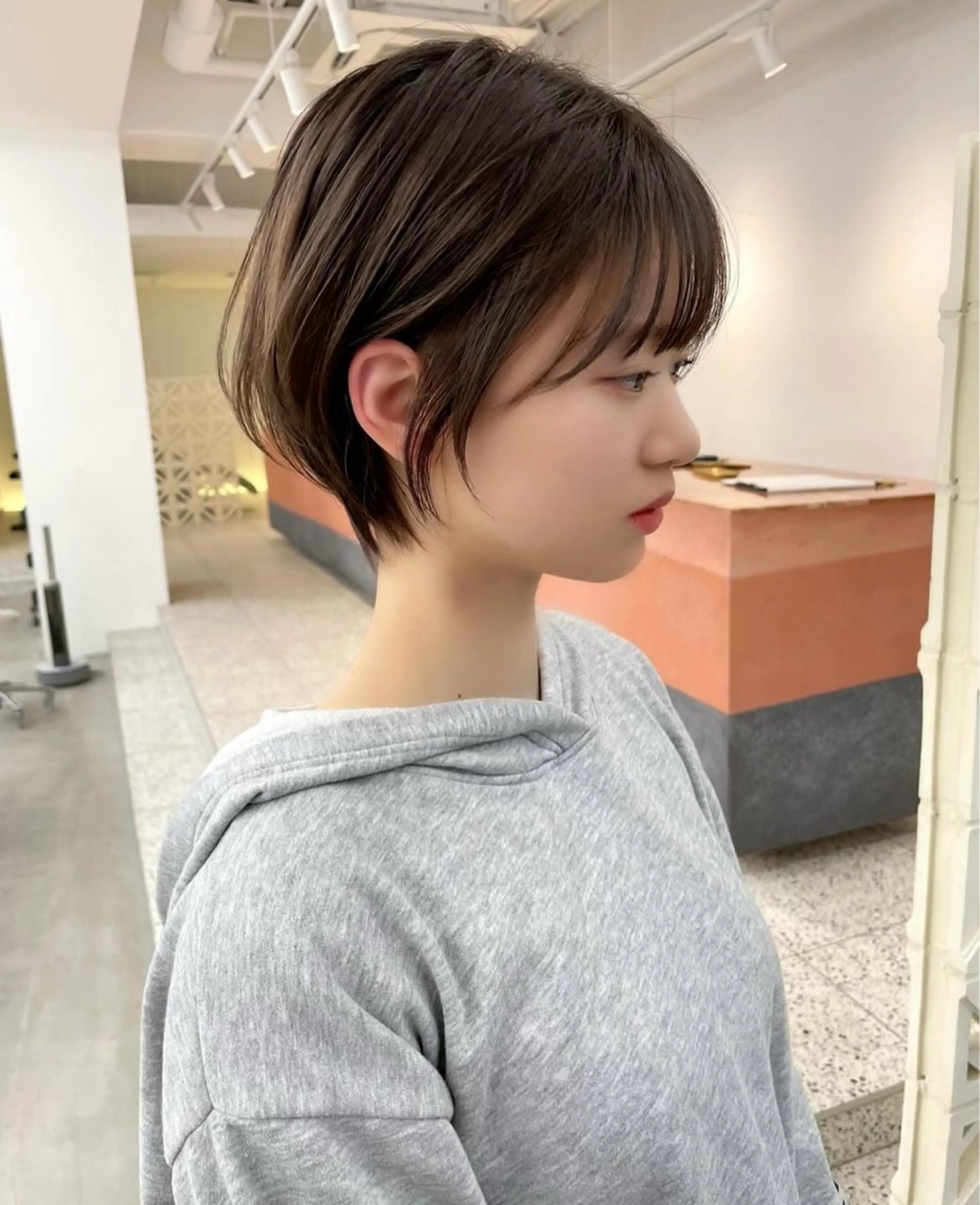 ショート カット ヘアカラー トリートメント noe tton所属・あゆな/名古屋/ ボブ/透明感カラーのヘアスタイル