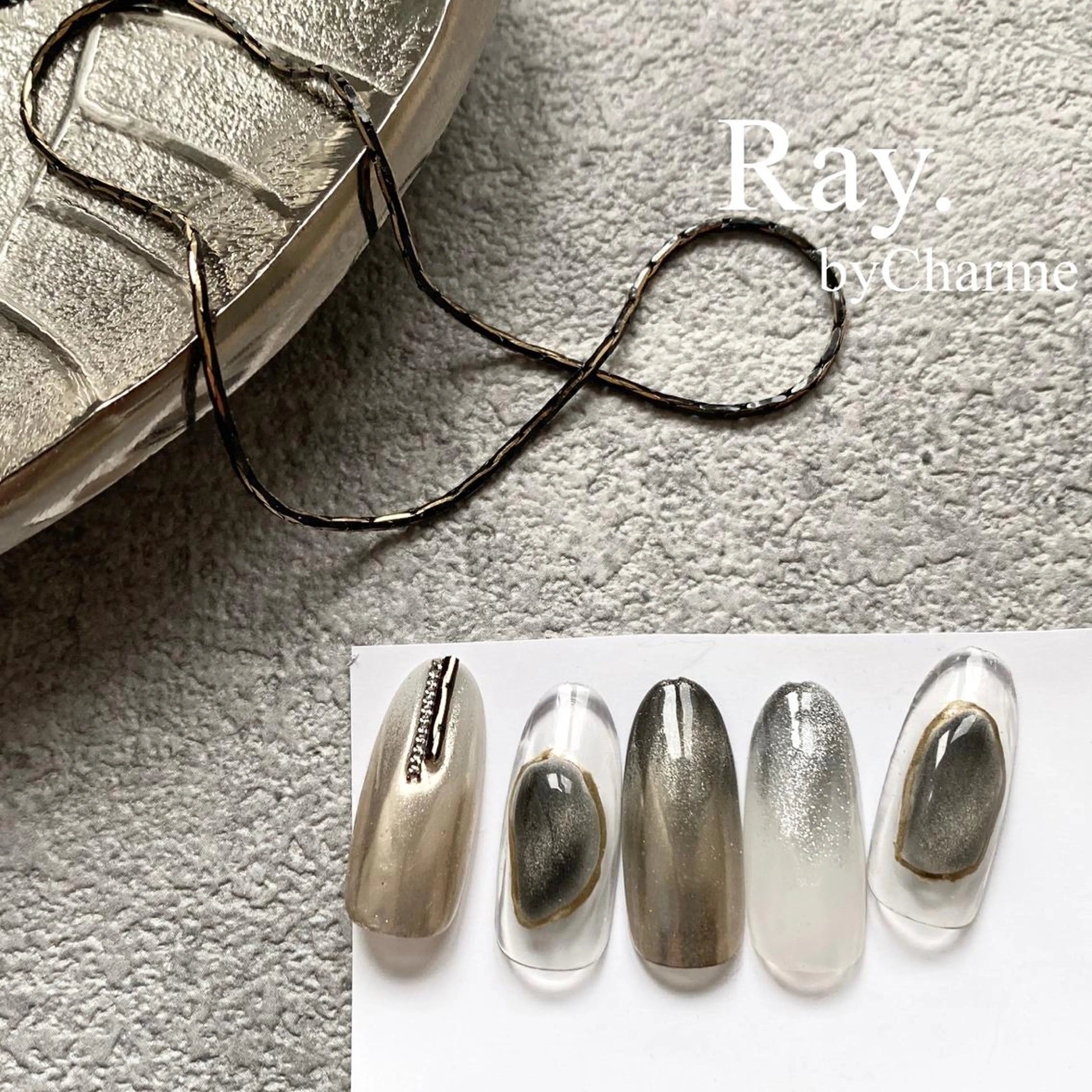 ネイル Ray. /綺麗目ニュアンスのネイルデザイン