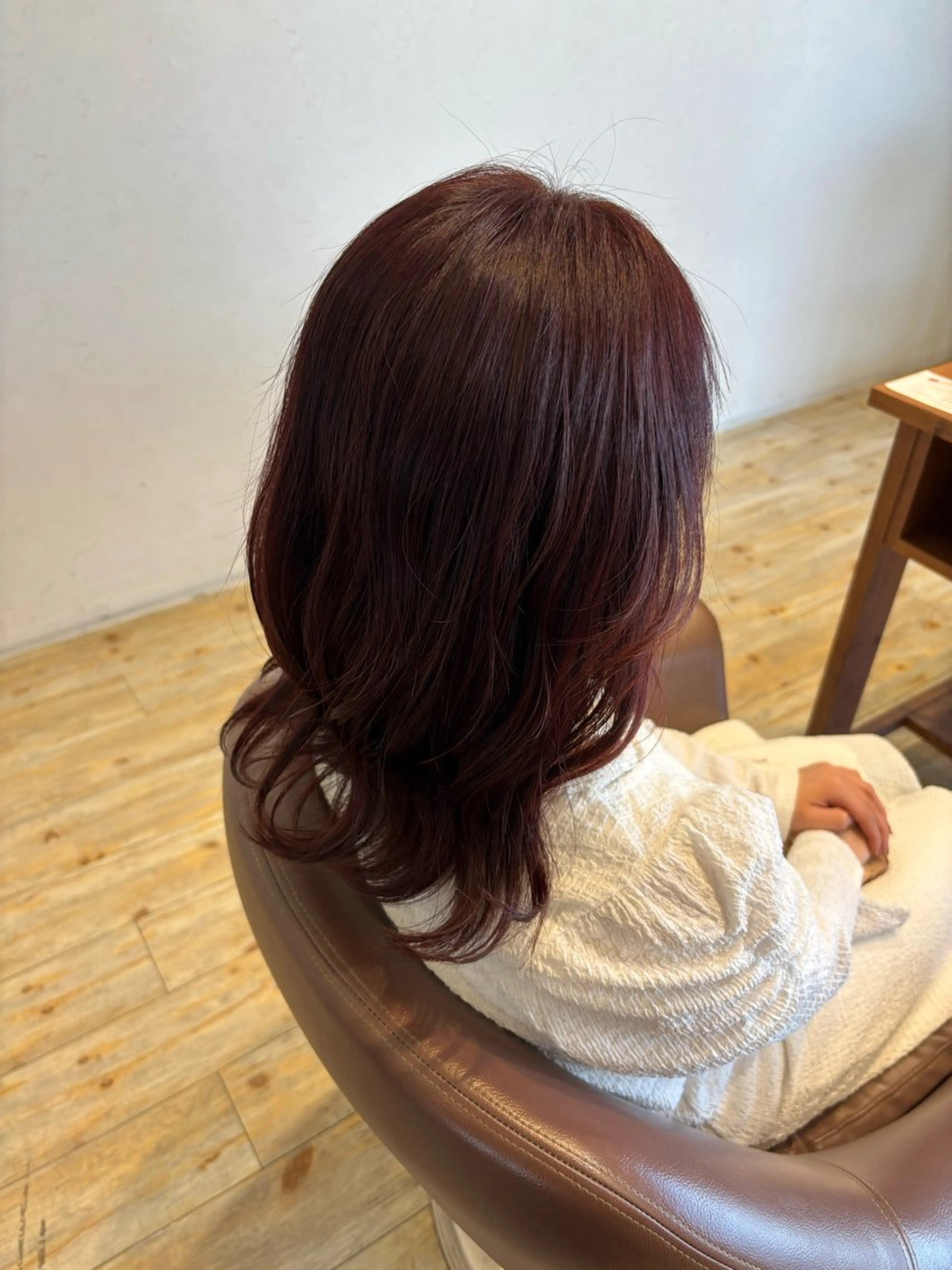 ロング カラー ピンクカラー 清水 紗彩のヘアスタイル