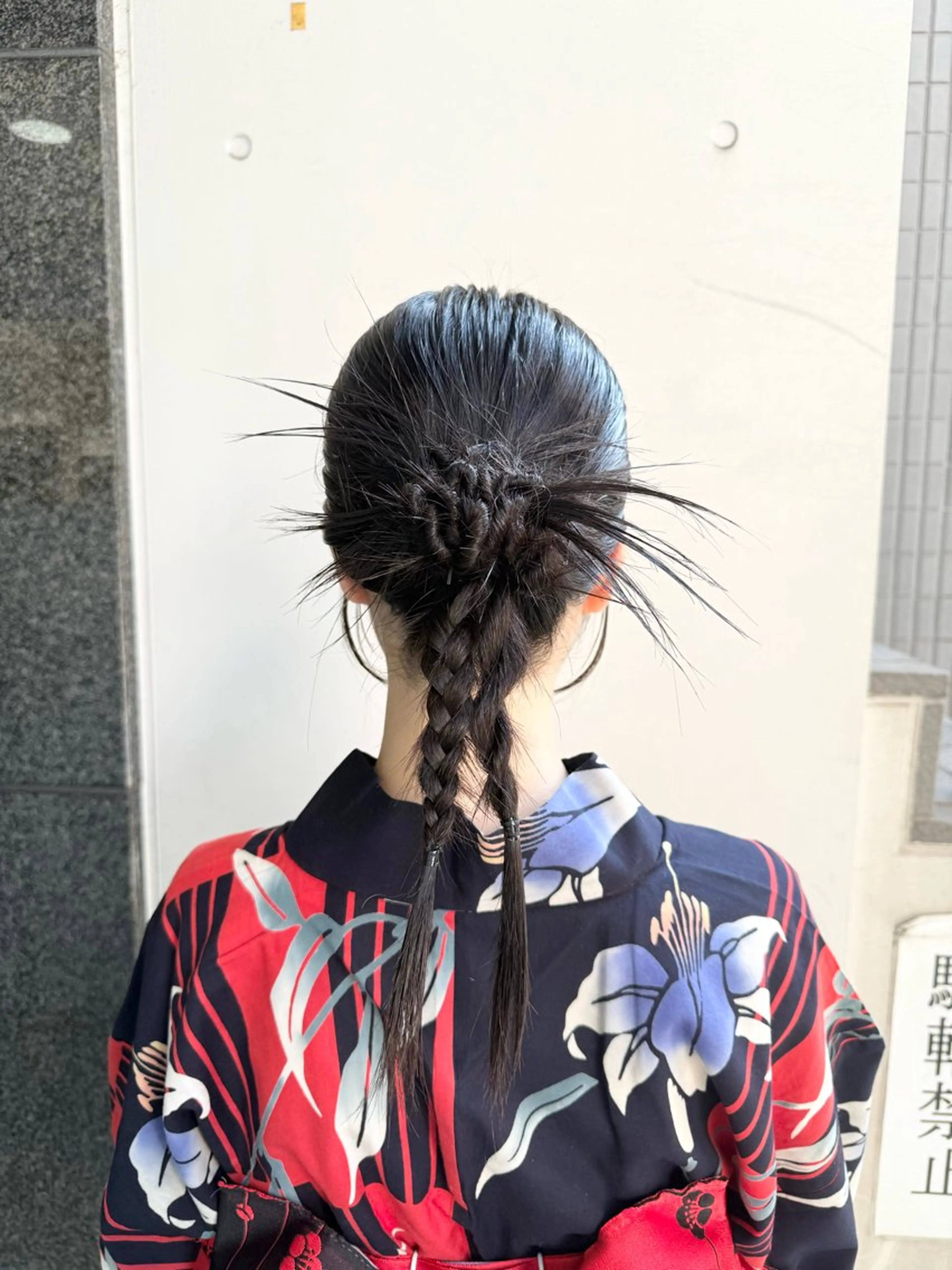 ヘアアレンジ ヘアセット アレンジ🎀暗髪🥣 FACE。らんのヘアスタイル