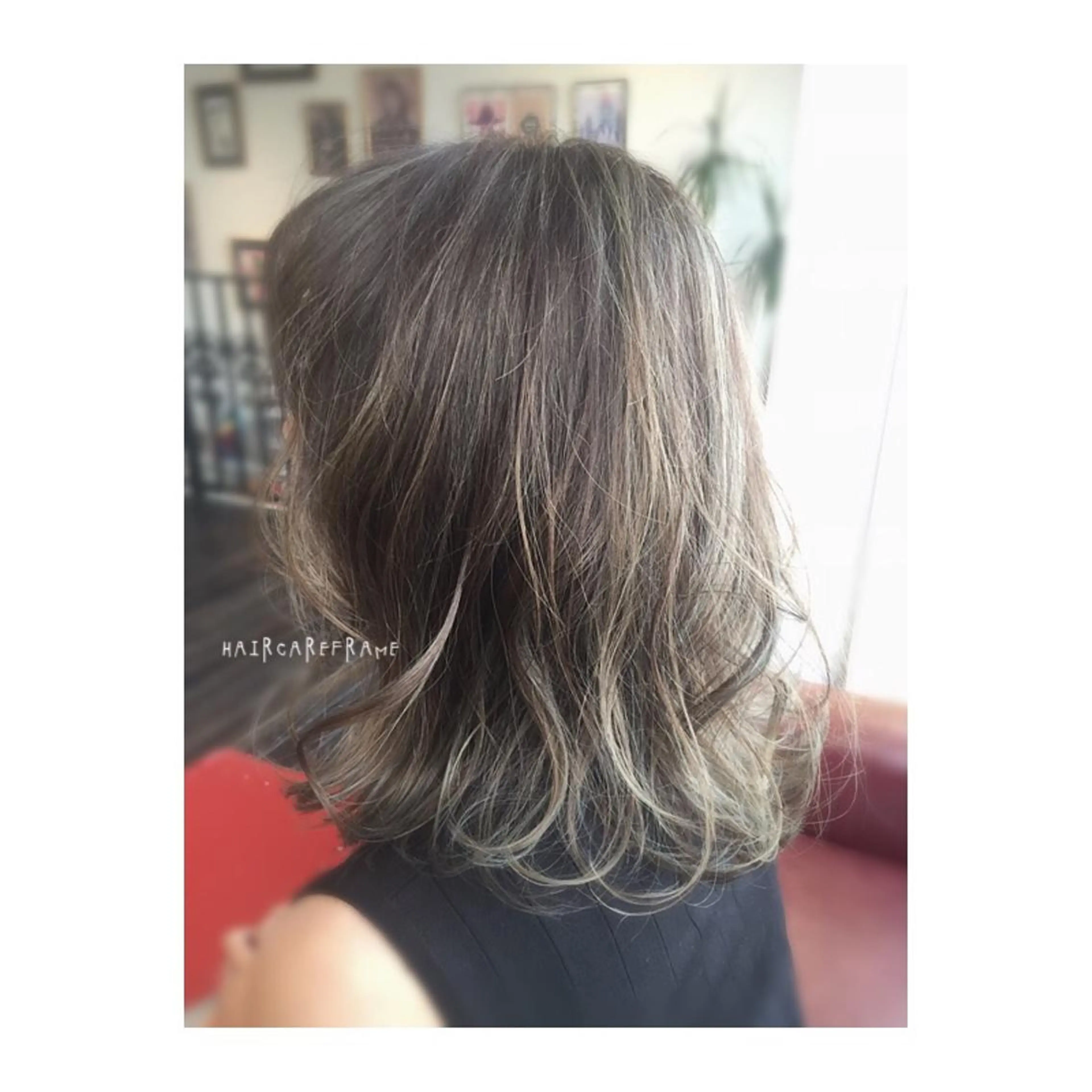 ミディアム セミロング カラー FRAME所属・FRAME 名古屋市北区のヘアスタイル