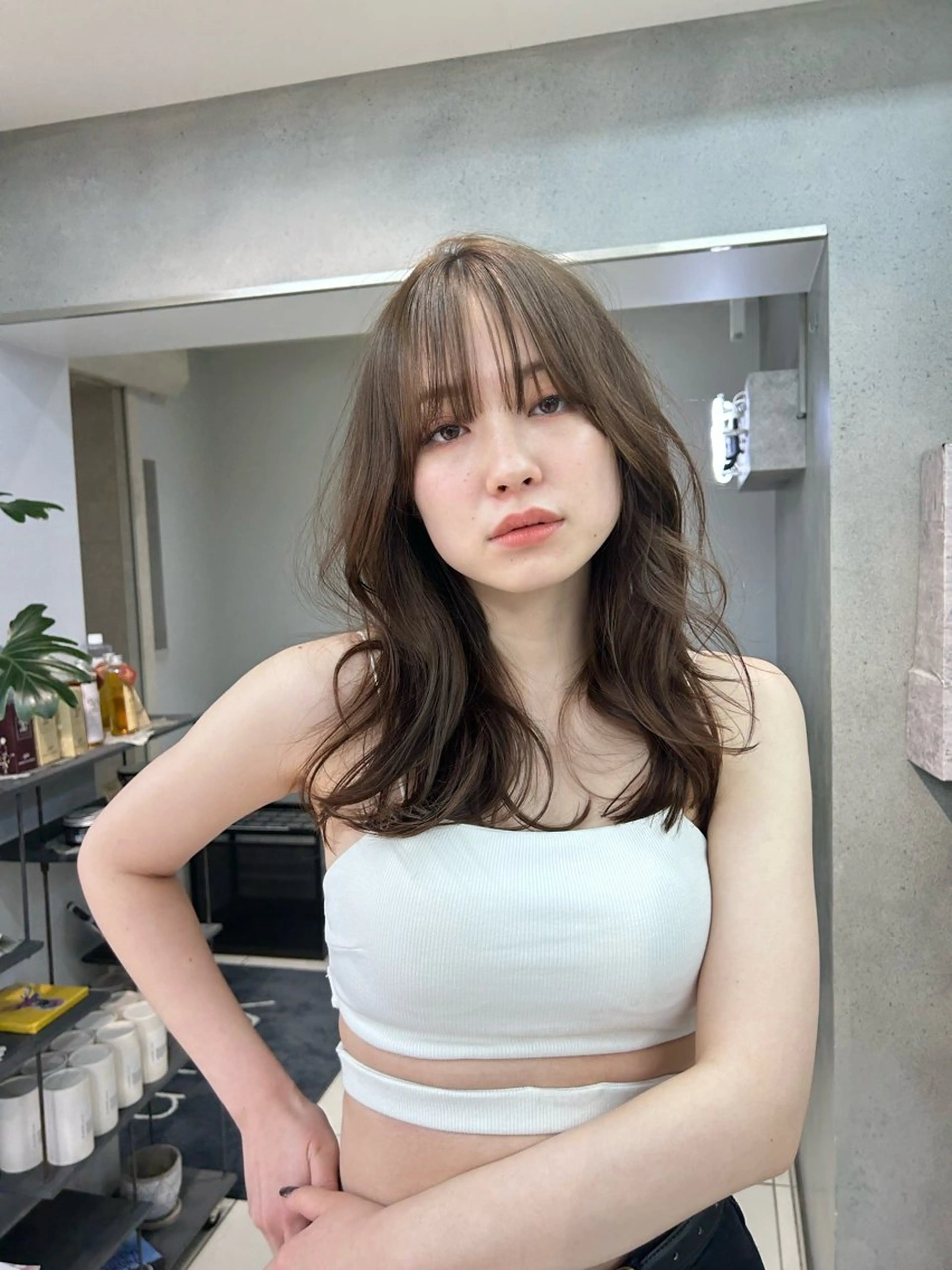 セミロング レイヤー×ツヤカラー 渋谷/kougaのヘアスタイル