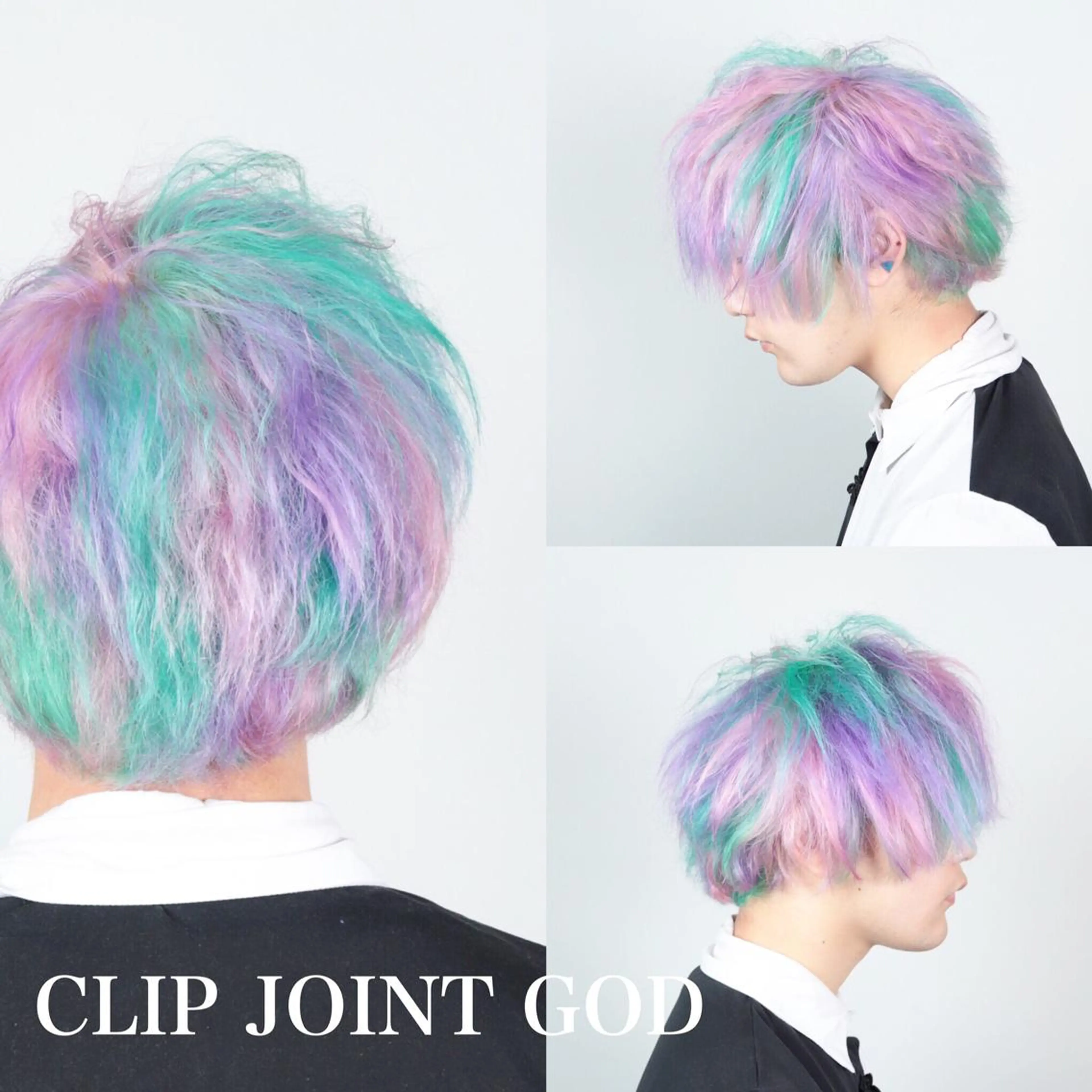 ショート カラー メンズ メンズメッシュ メンズショート メッシュ ユニコーンカラー ショートヘア ヘアカラー 今泉 周のヘアスタイル