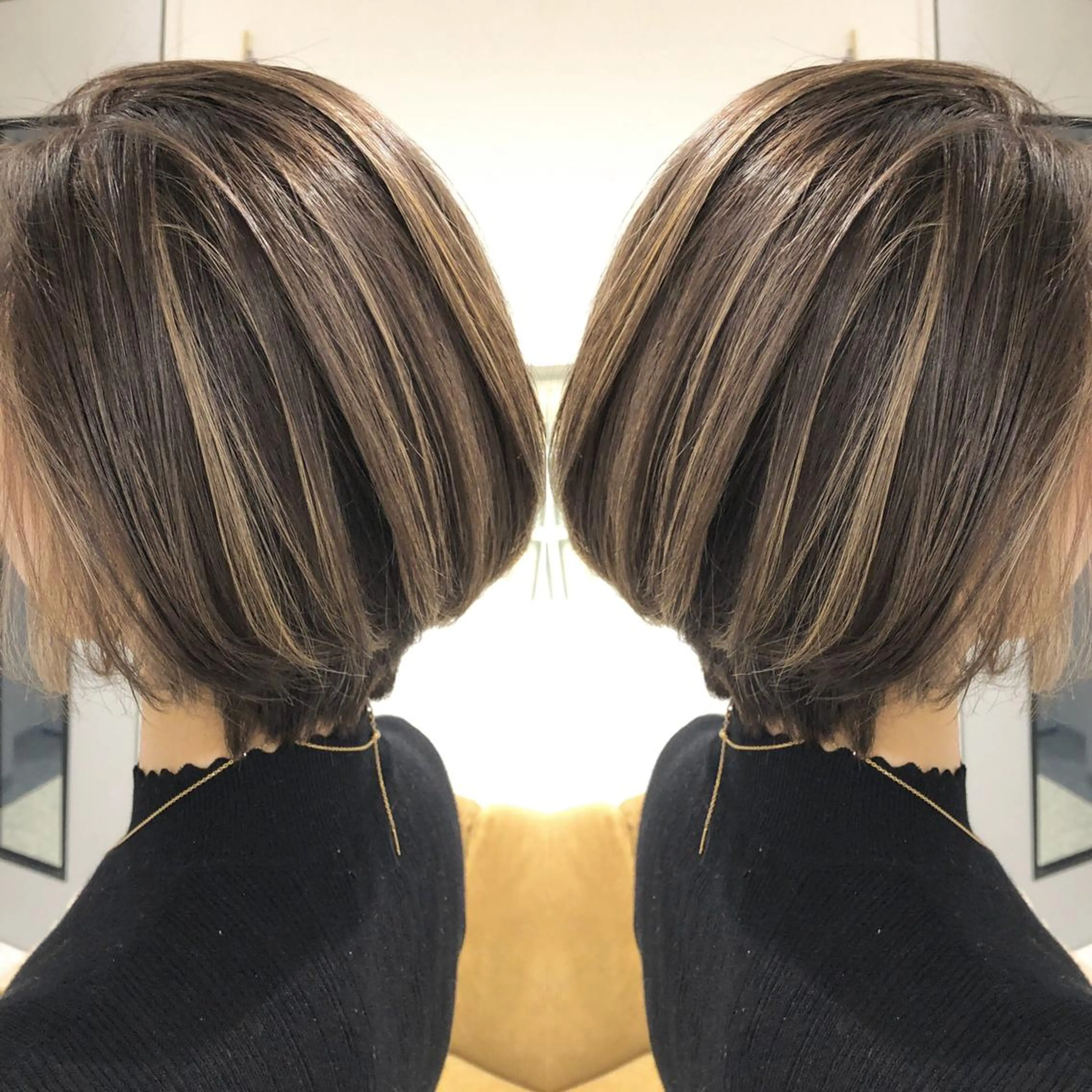 ショート カラー ハイライトカラー ハイライト ショートヘア kalahair salon ブリーチのヘアスタイル