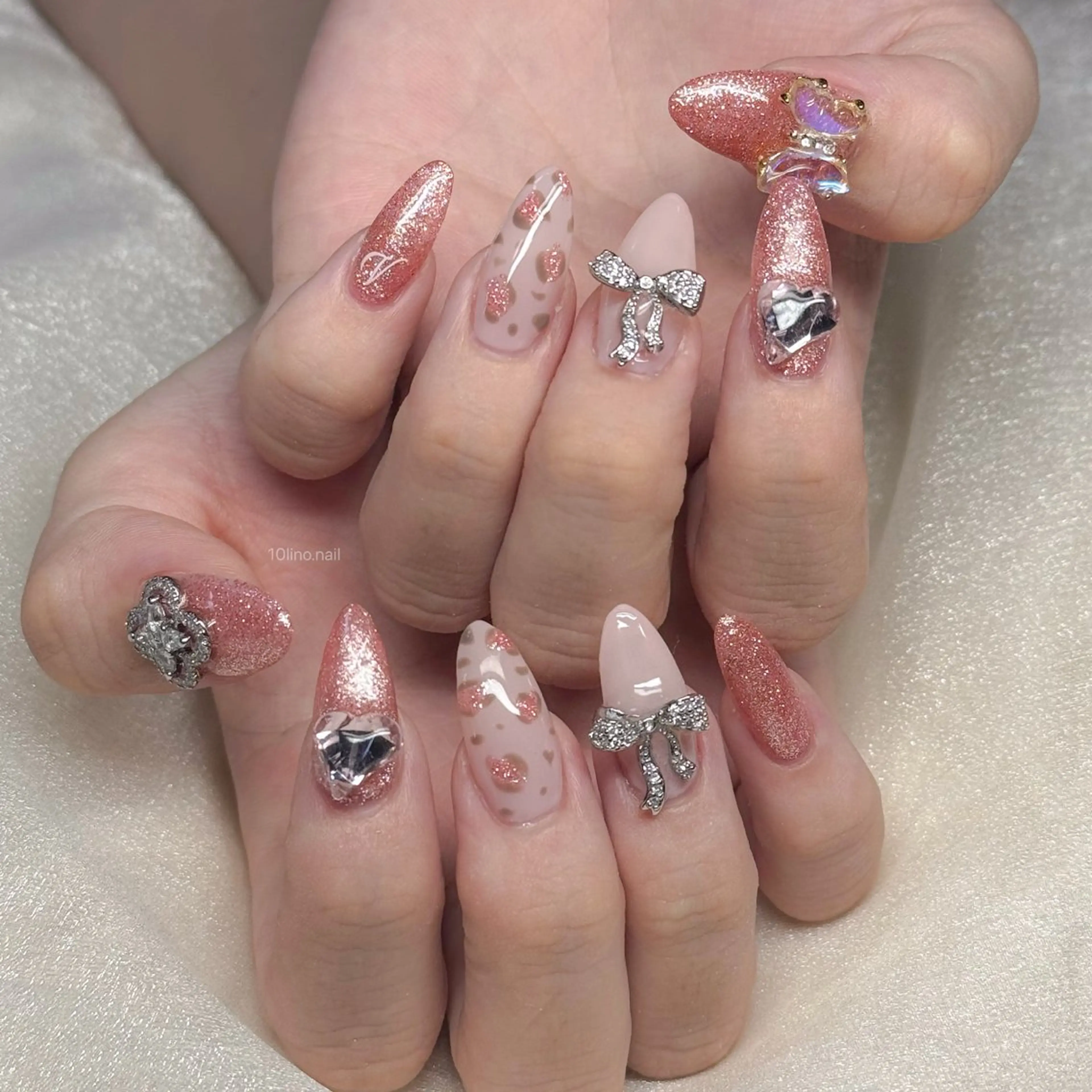 ネイル ピンク Mネイルbranch所属・Mネイル伏見 【TORINO】のネイルデザイン