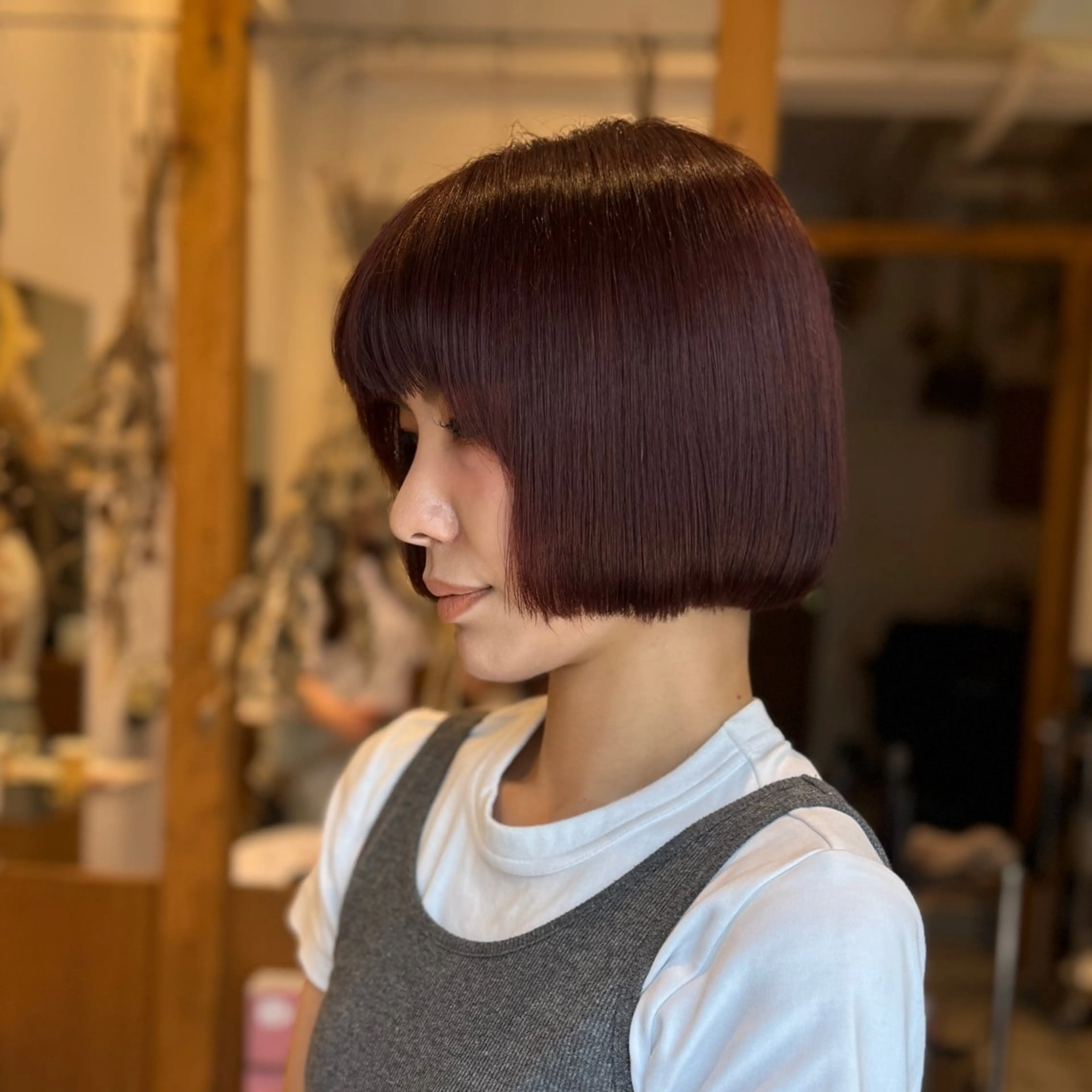 ミディアム カラー ヘアカラー ‎🤍江坂 ハヤシアヤナ‎🤍のヘアスタイル