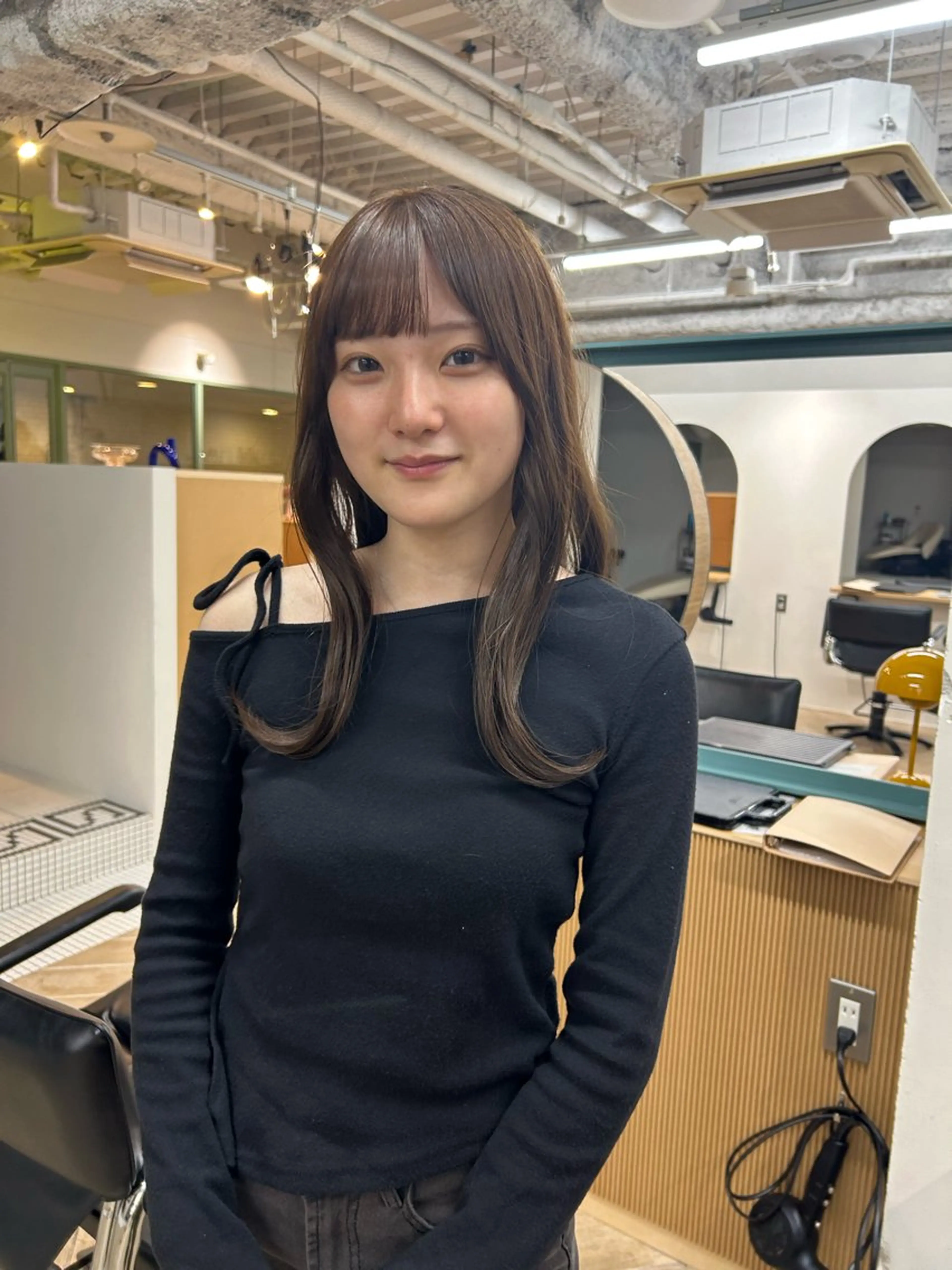 ロング カットモデル募集/ 万代/関谷　朋実のヘアスタイル