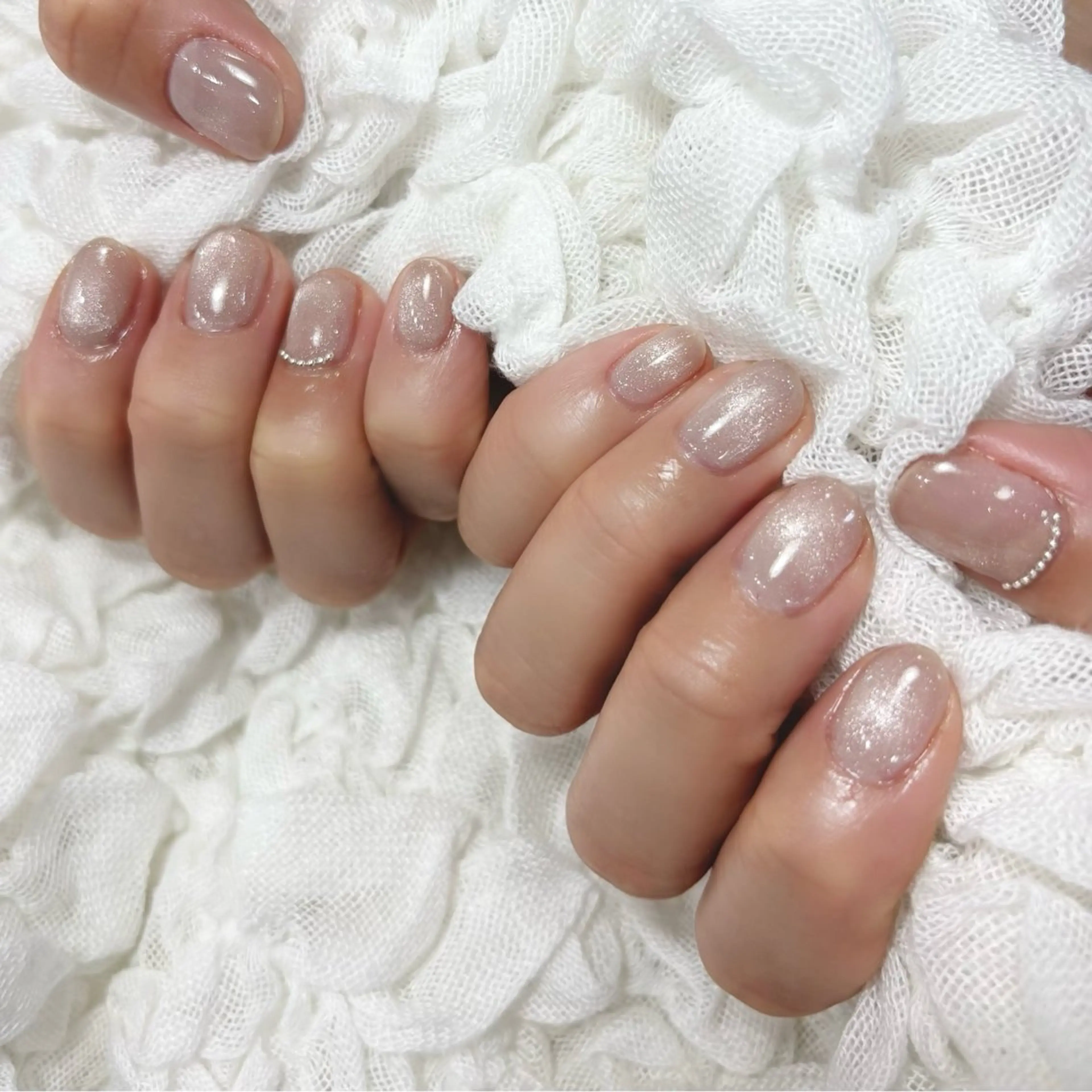 ネイル マグネットネイル ワンカラーネイル シンプルネイル シンデレラサロン💅 ほみのネイルデザイン