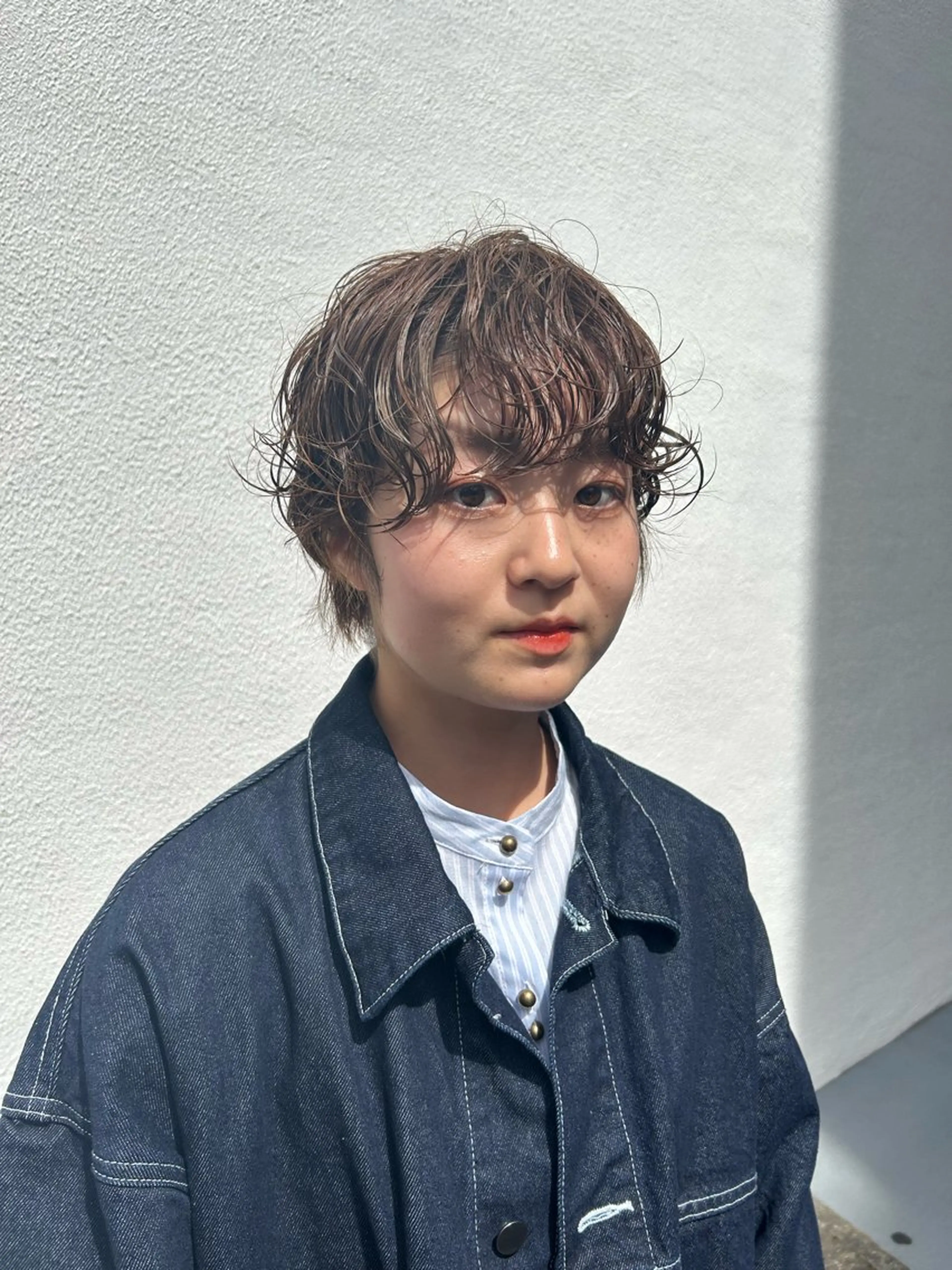 前髪のみperm　¥3,850 / point perm ¥5,500 *補足参照の写真
