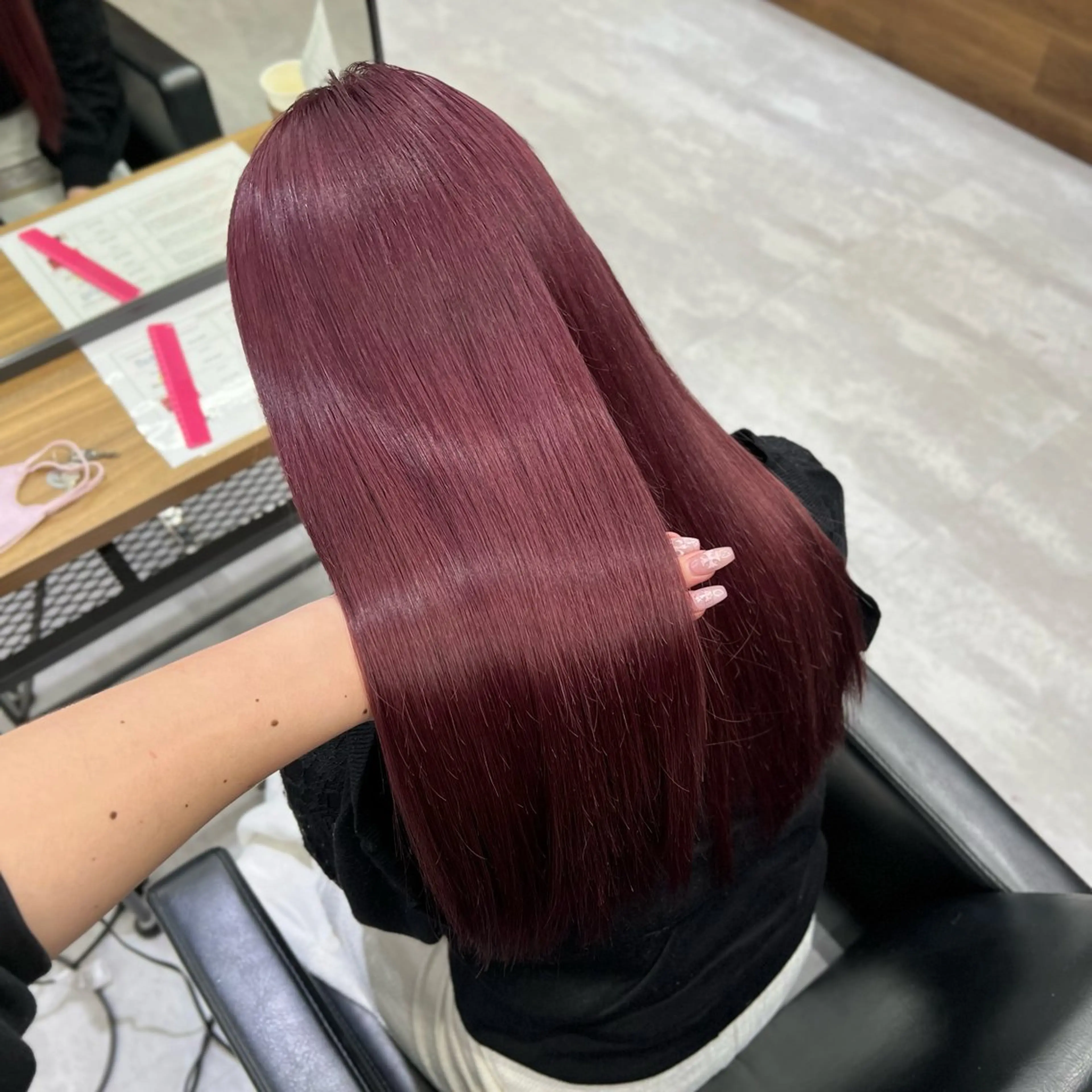 ロング カラー ブリーチ 透明感カラー デザインカラー ダブルカラー ハイトーンカラー カットモデル募集 八王子/kyocoのヘアスタイル