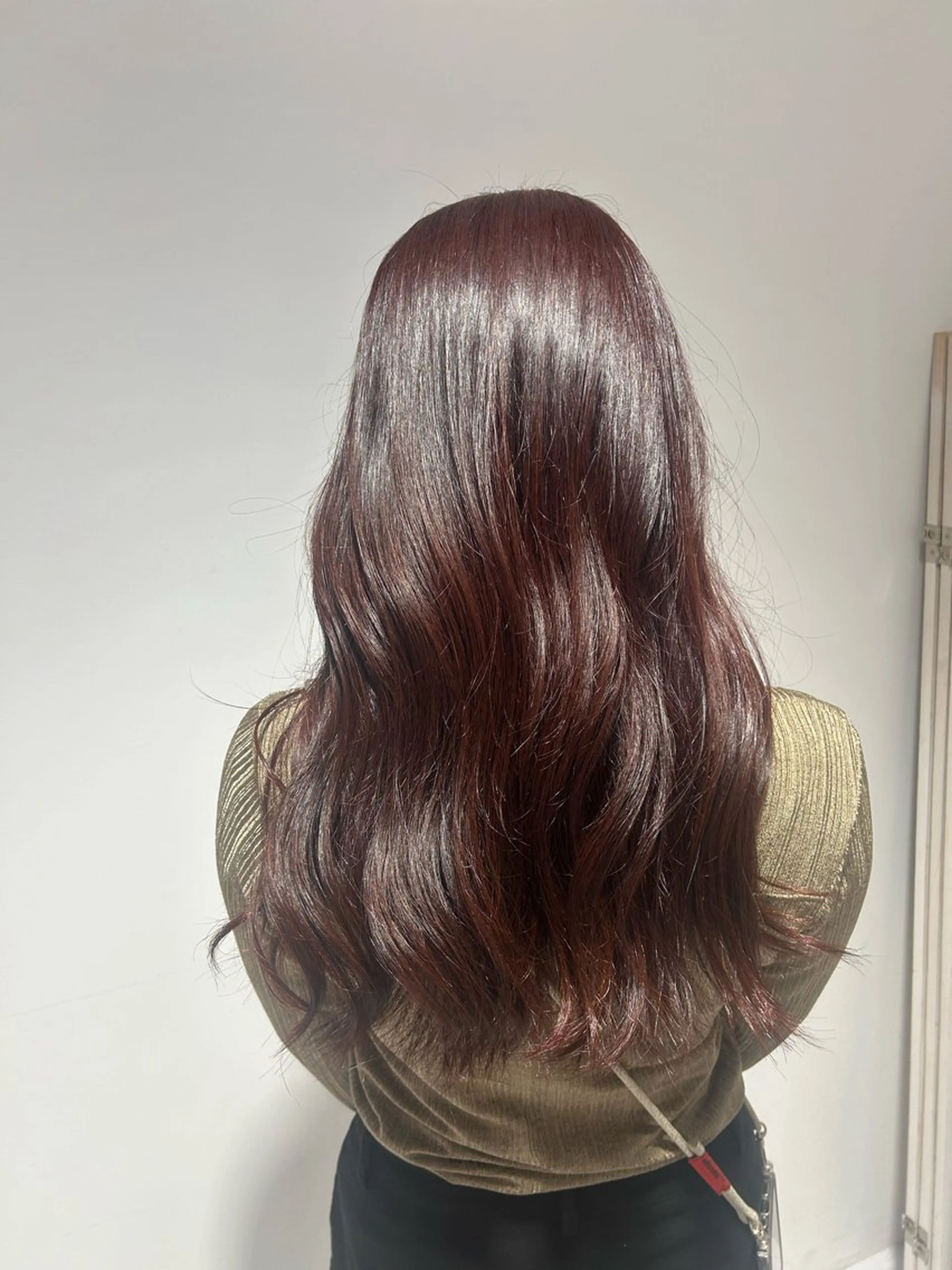 ロング カラー ブラウンカラー ピンクカラー ピンクブラウン ヘアカラー ♡BIANCA前橋 リこ♡のヘアスタイル