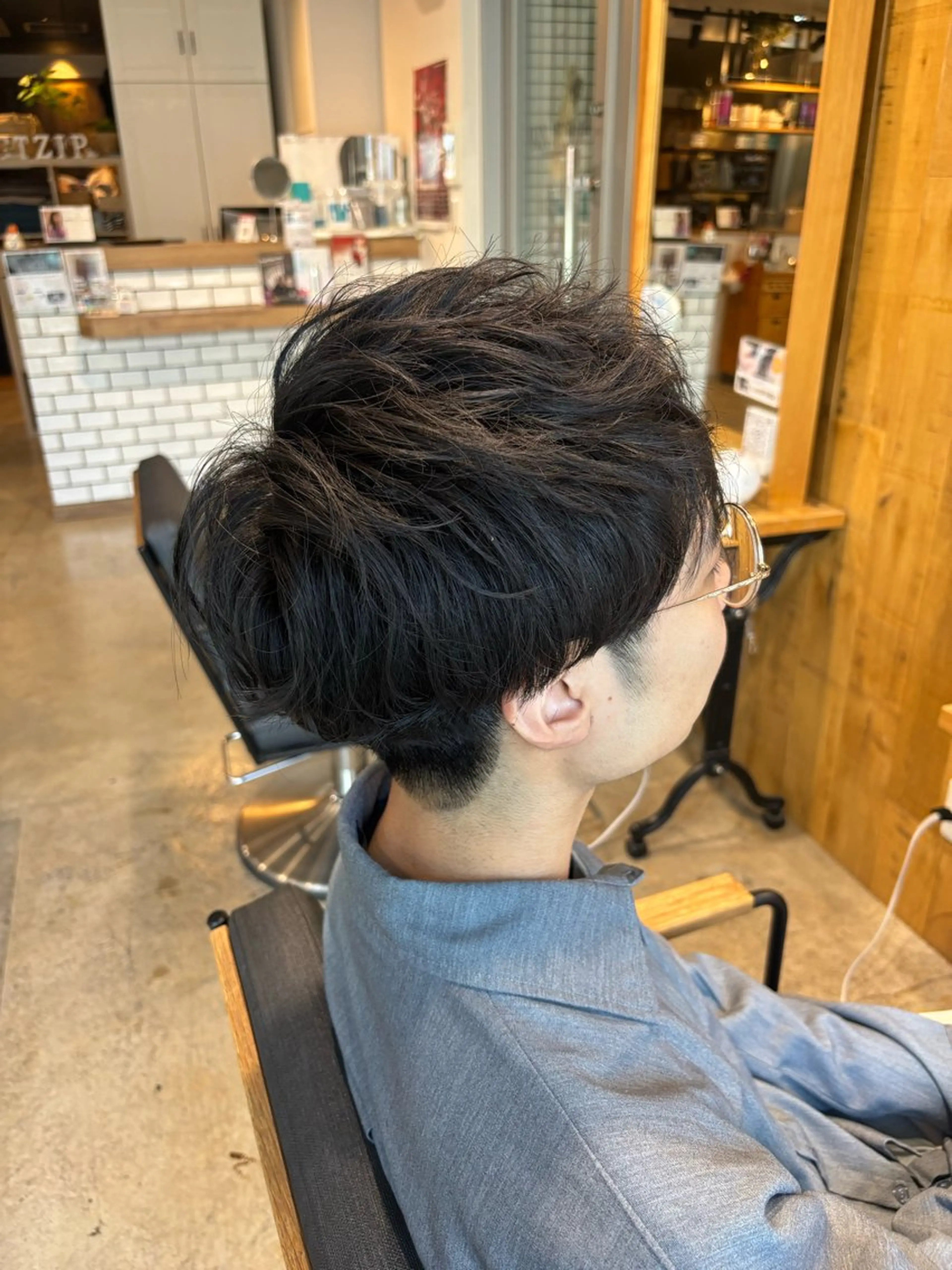 ショート パーマ メンズ カット パーマ みつけ／メンズカット メンズパーマ🦔のヘアスタイル