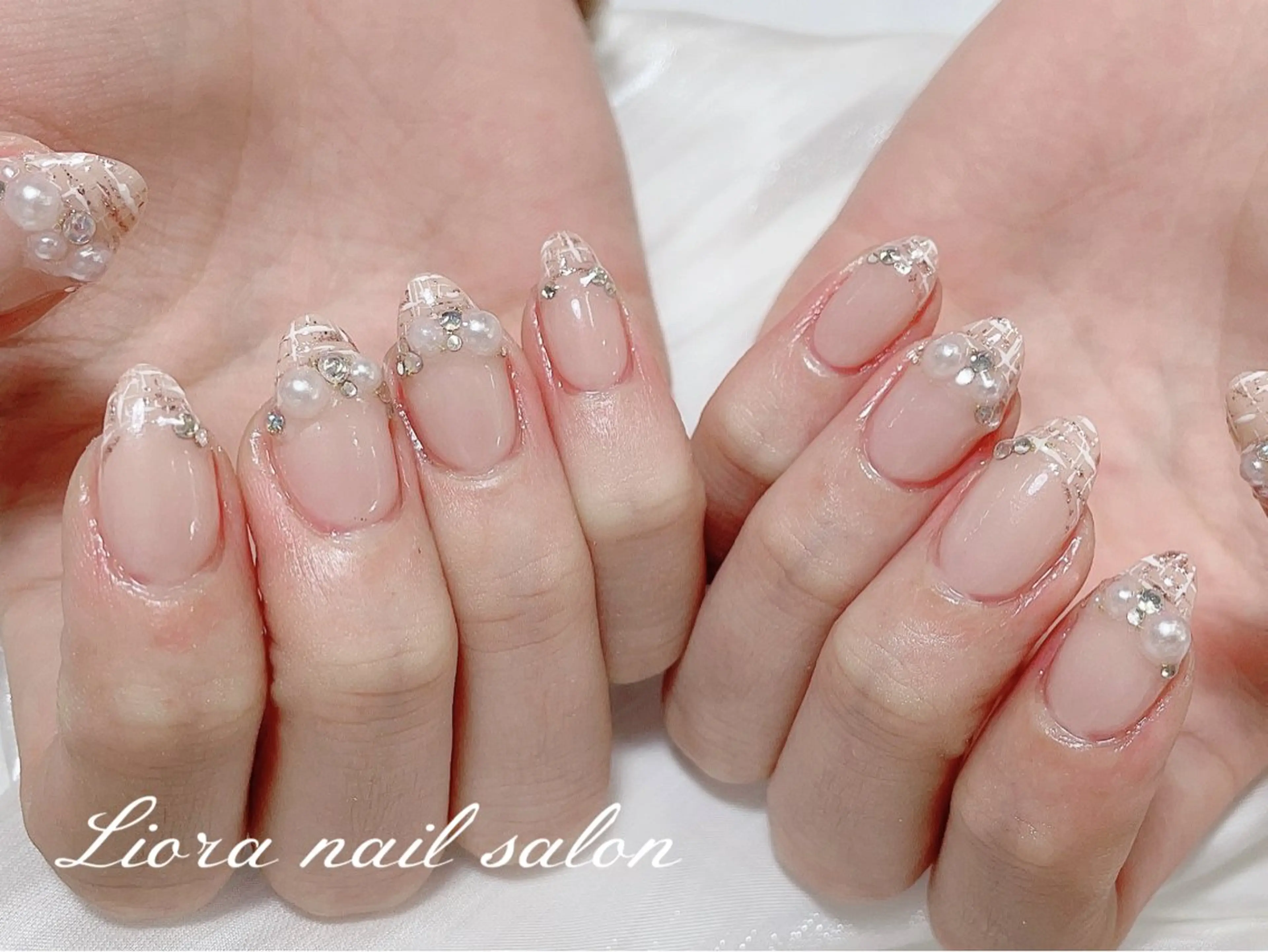 ネイル チークネイル フットネイル フレンチネイル ジェルネイル ガーリー ハンドネイル Liora ネイルサロン所属・Liora nail salonのネイルデザイン