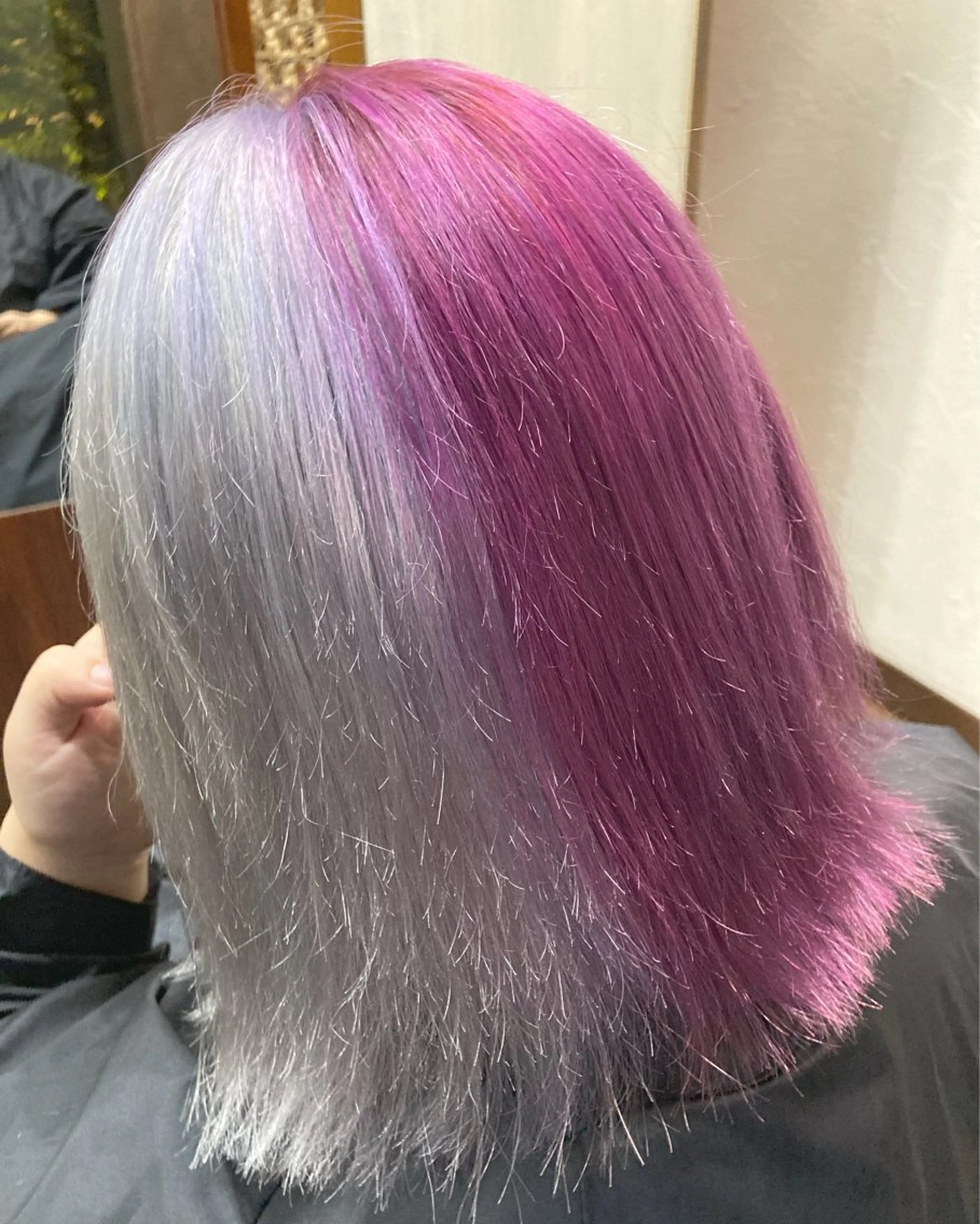 ミディアム カラー 縮毛矯正特化 長谷川朋樹のヘアスタイル