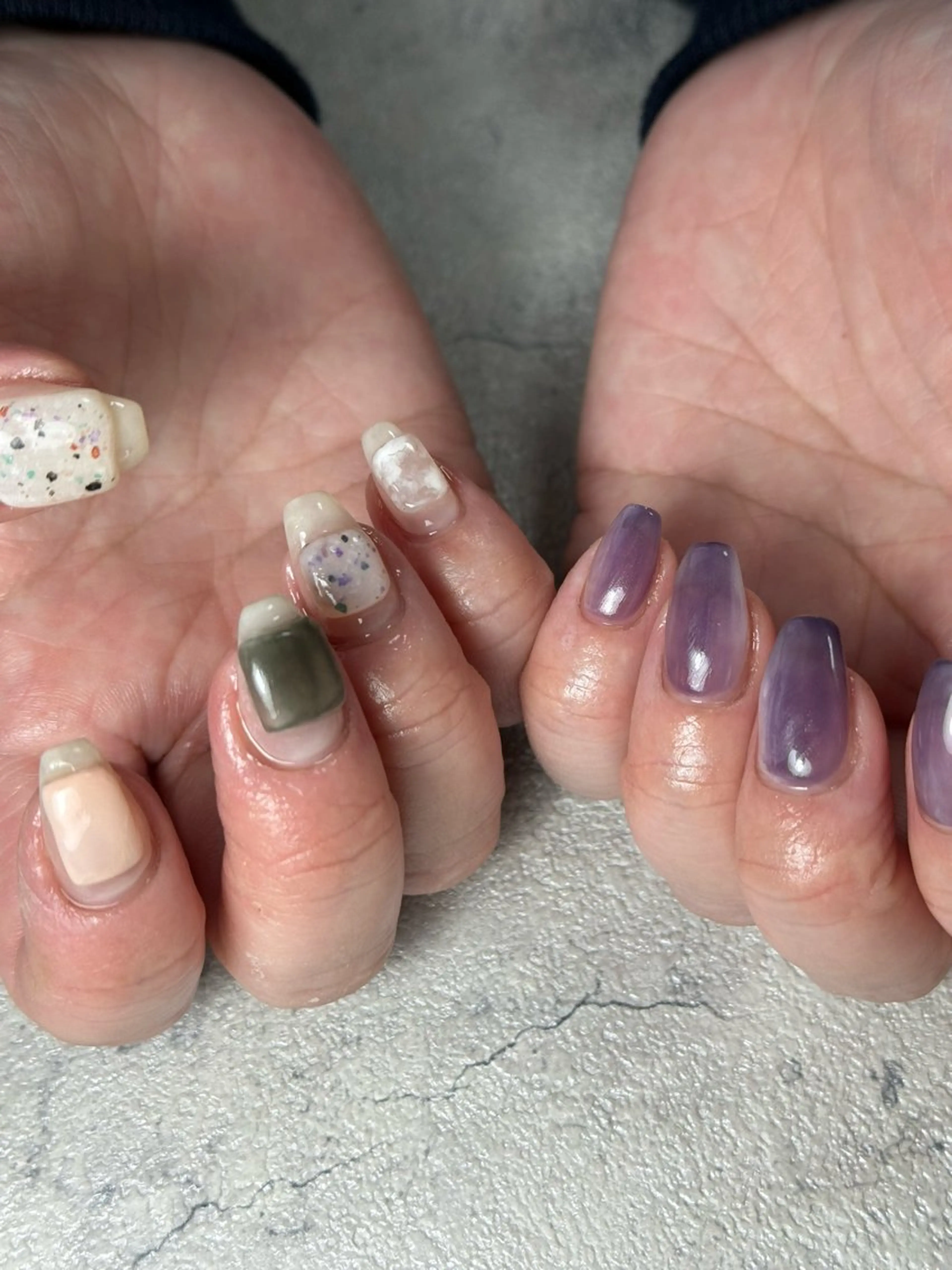 ネイル アートネイル ジェルネイル 持ち込み パラジェル 春ネイル ハンドネイル flowers nailのネイルデザイン