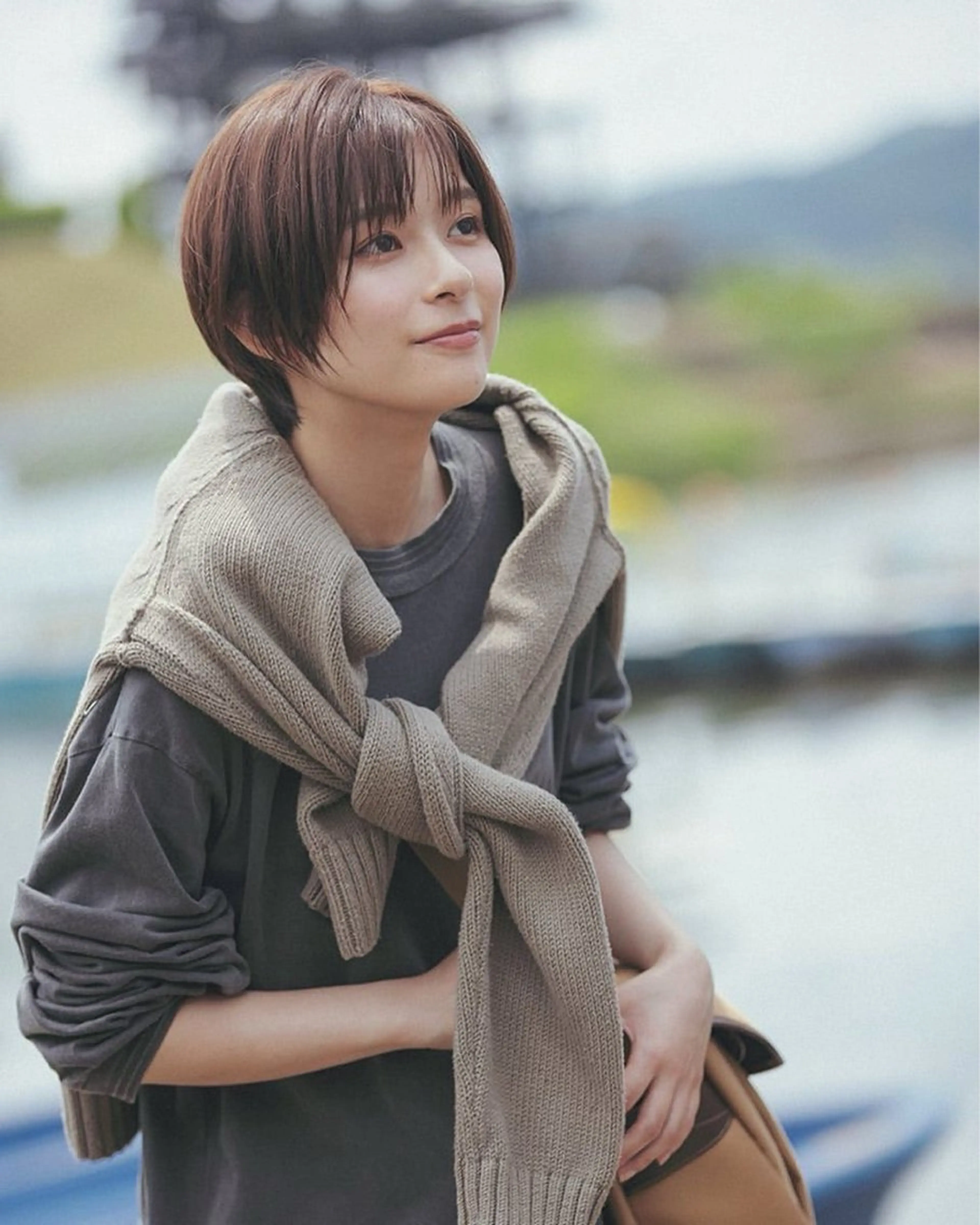 ショート デジタルパーマ /神野楓のヘアスタイル