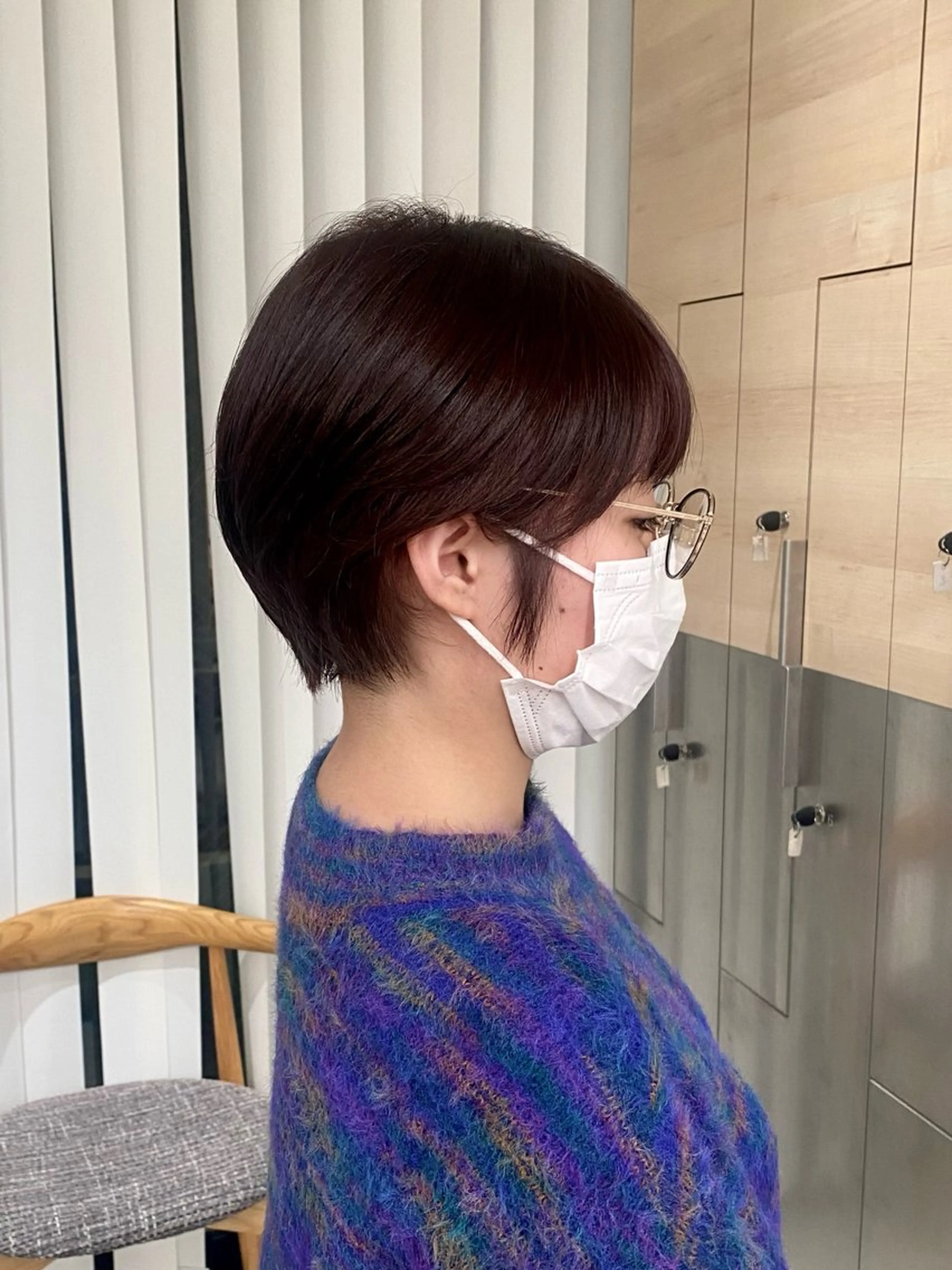 ショート カラー ショートヘア sara/レイヤ ーカット【蔵前】のヘアスタイル