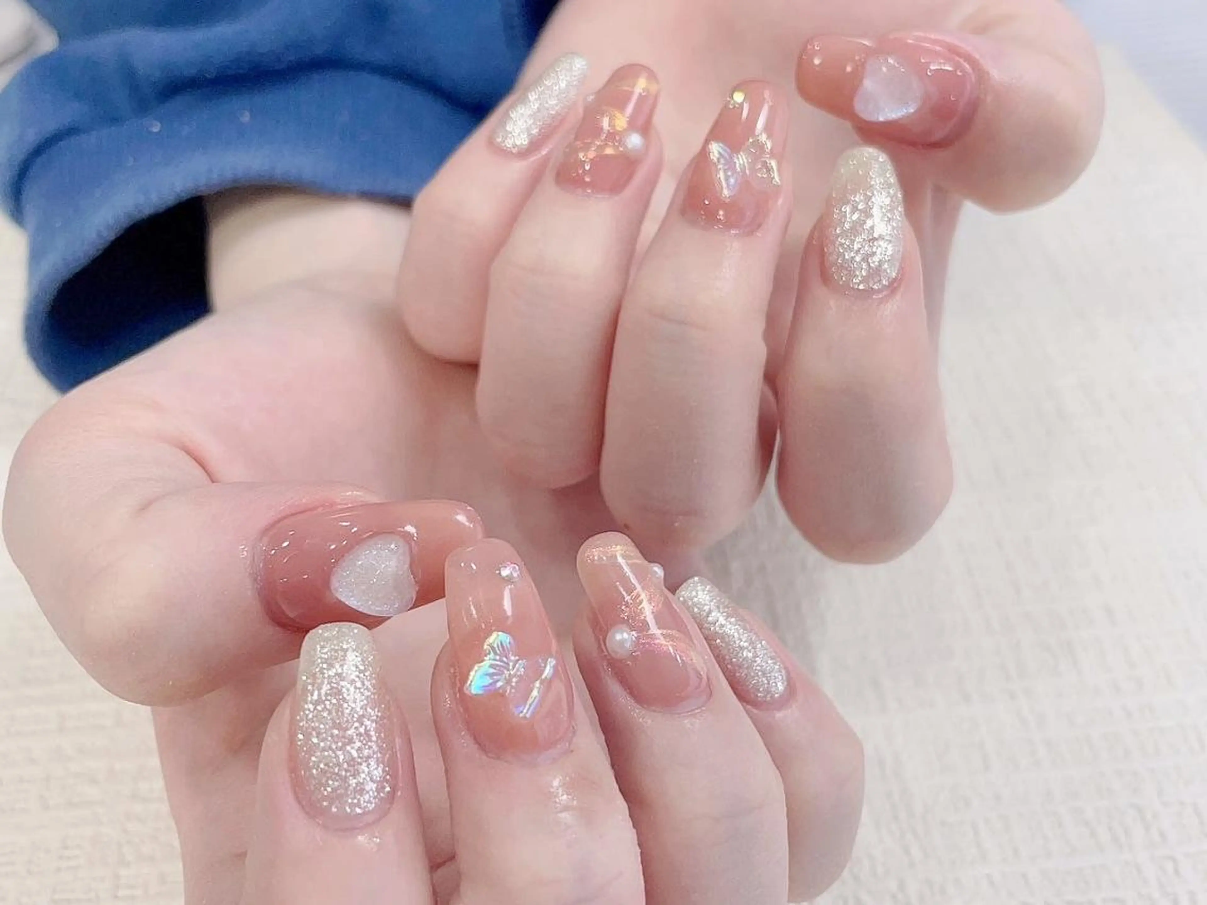 ネイル ハンドネイル Elegantbea uty長さ出し専門のネイルデザイン