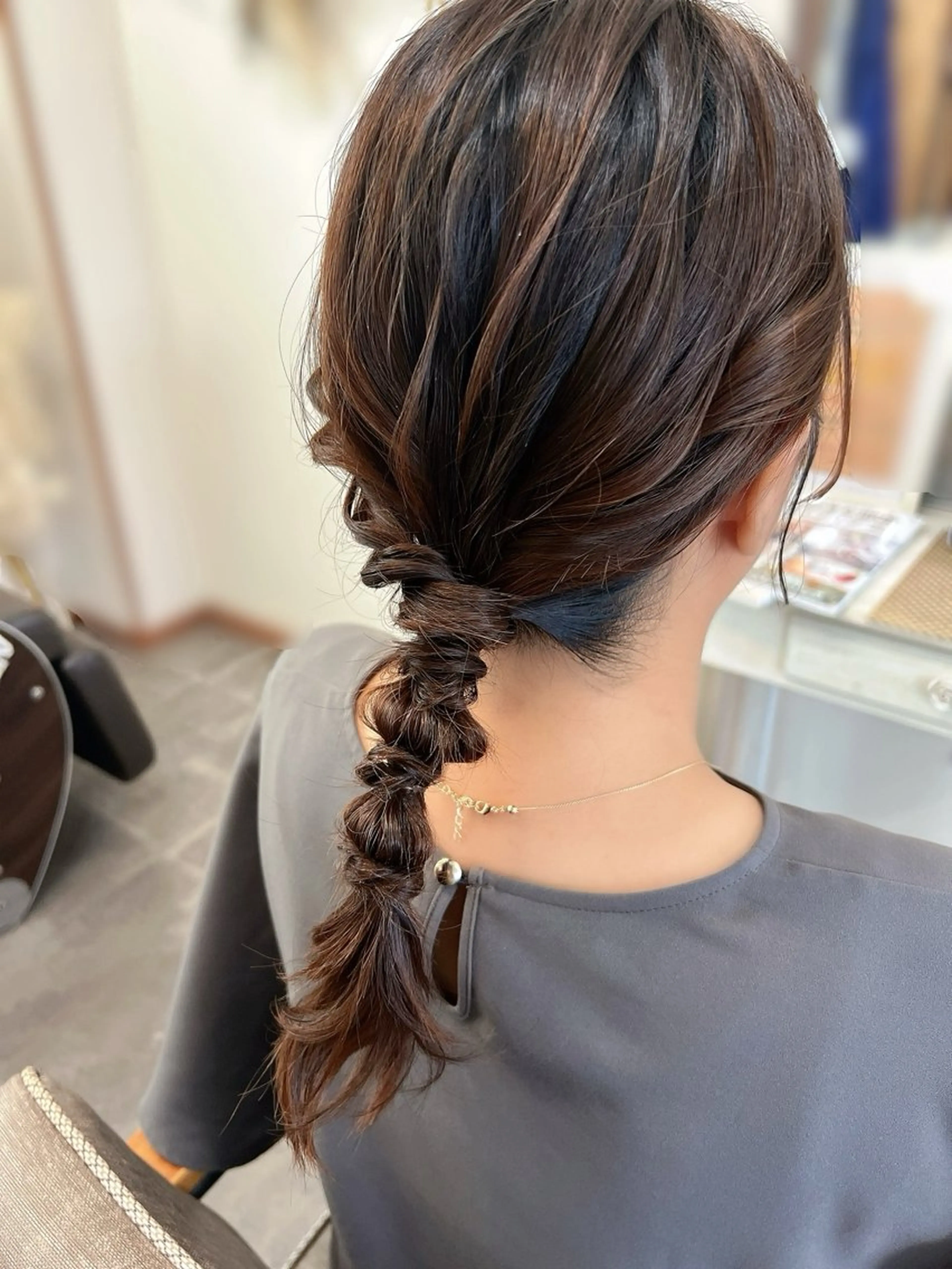 セミロング ヘアセット hair works raptureのヘアスタイル